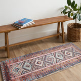 Loloi Fiona Coral / Blue Rug RUGS - synthetic Loloi