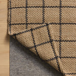 Chris Loves Julia x Loloi Fletcher Natural / Black Rug RUGS - checkered Loloi