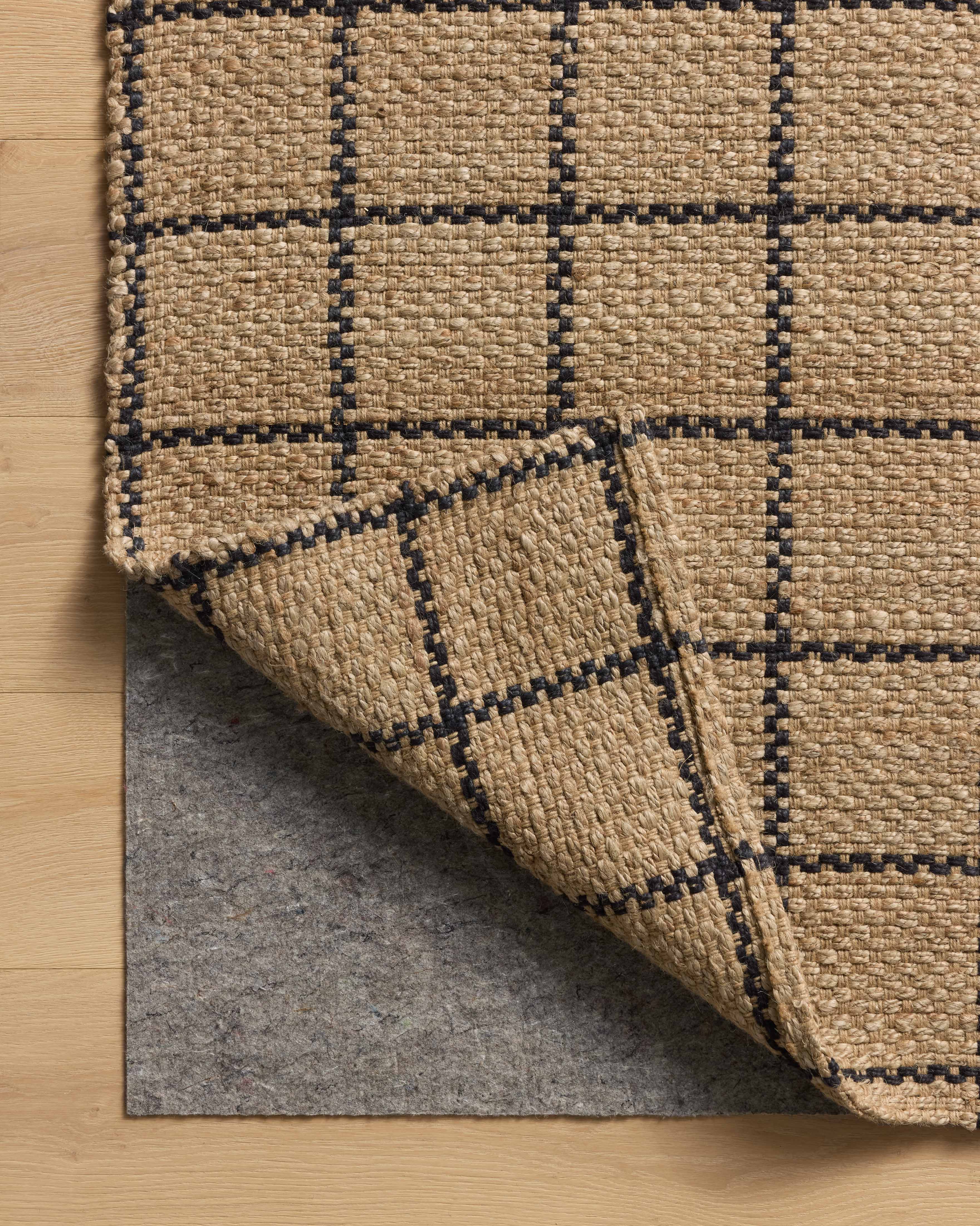Chris Loves Julia x Loloi Fletcher Natural / Black Rug RUGS - checkered Loloi