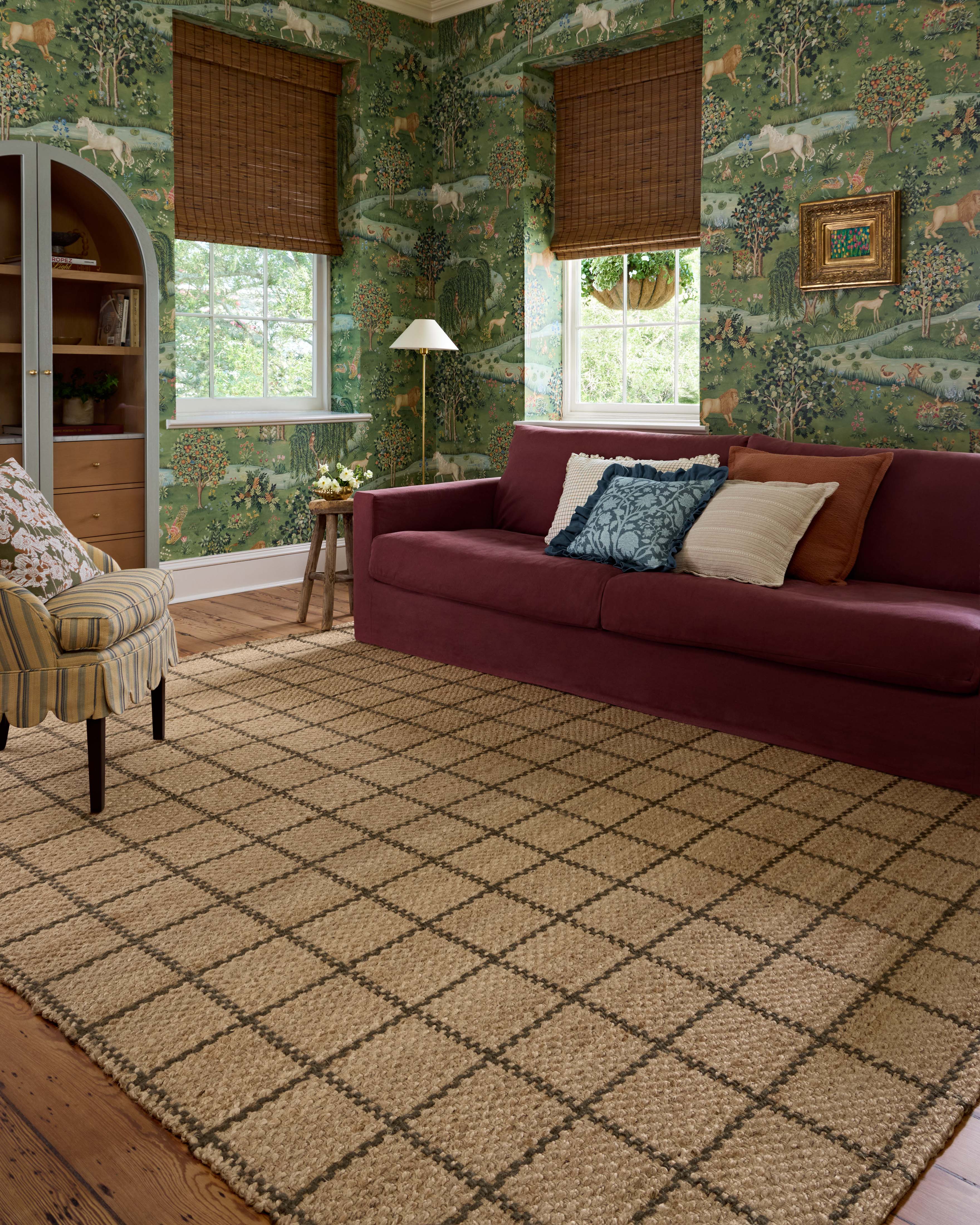 Chris Loves Julia x Loloi Fletcher Natural / Olive Rug