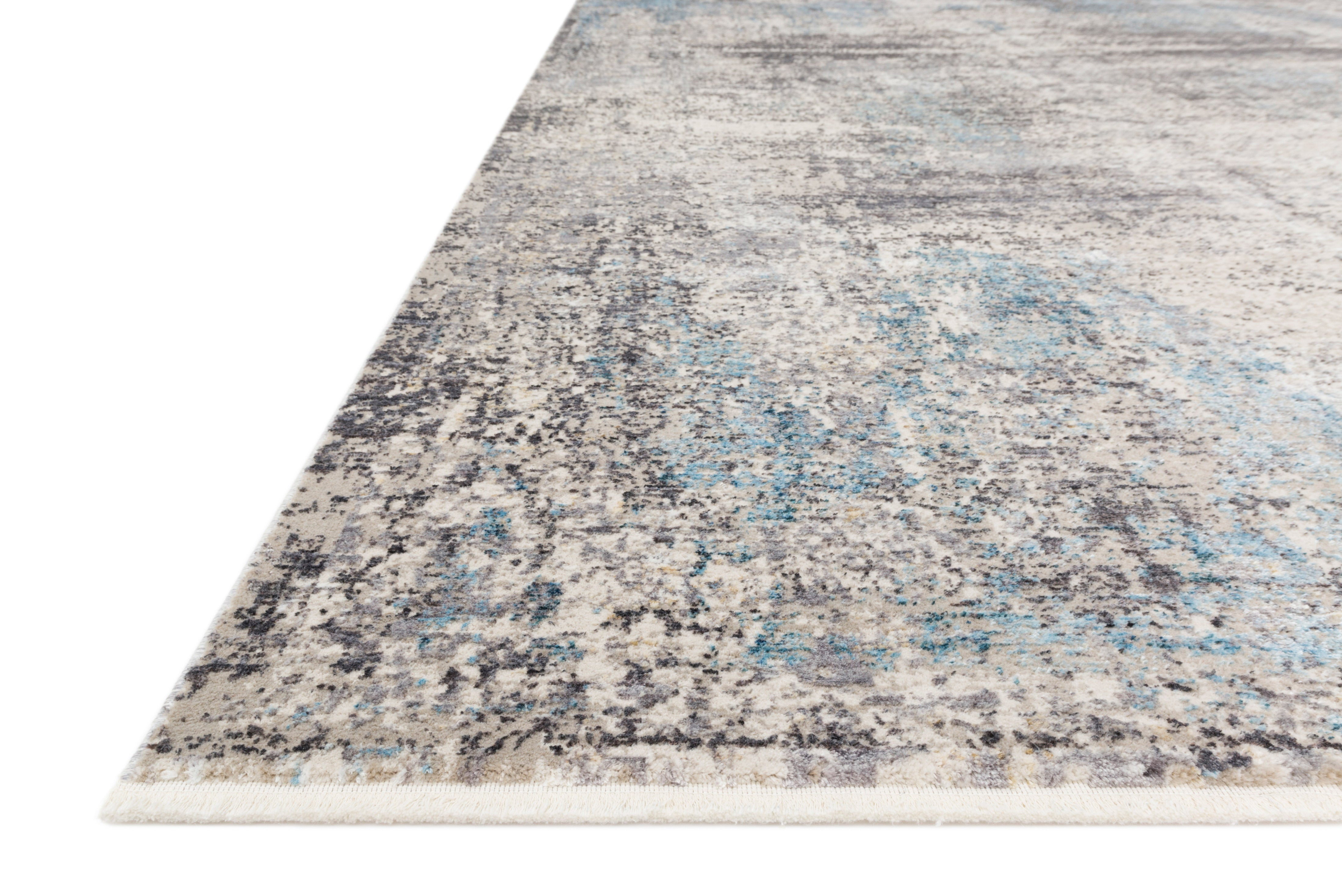 Loloi Franca Slate / Sky Rug RUGS - synthetic Loloi