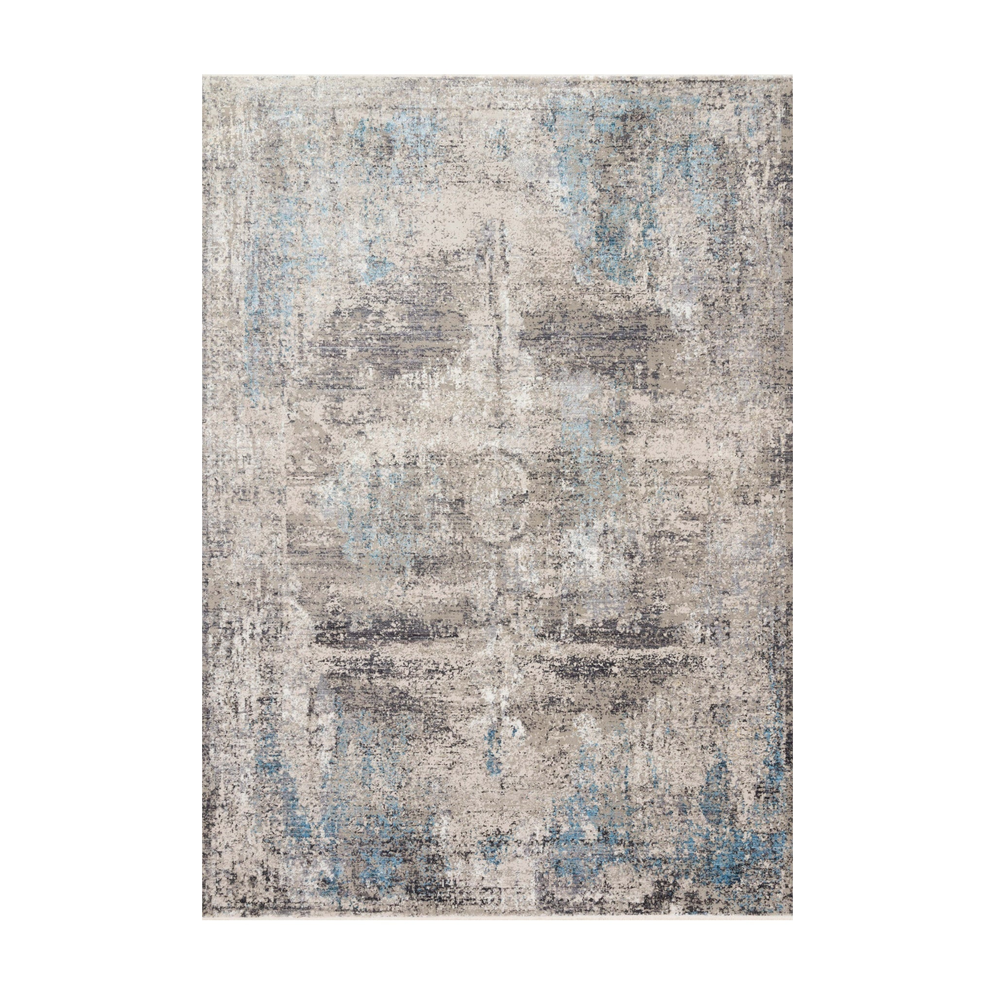 Loloi Franca Slate / Sky Rug RUGS - synthetic Loloi 18" x 18"