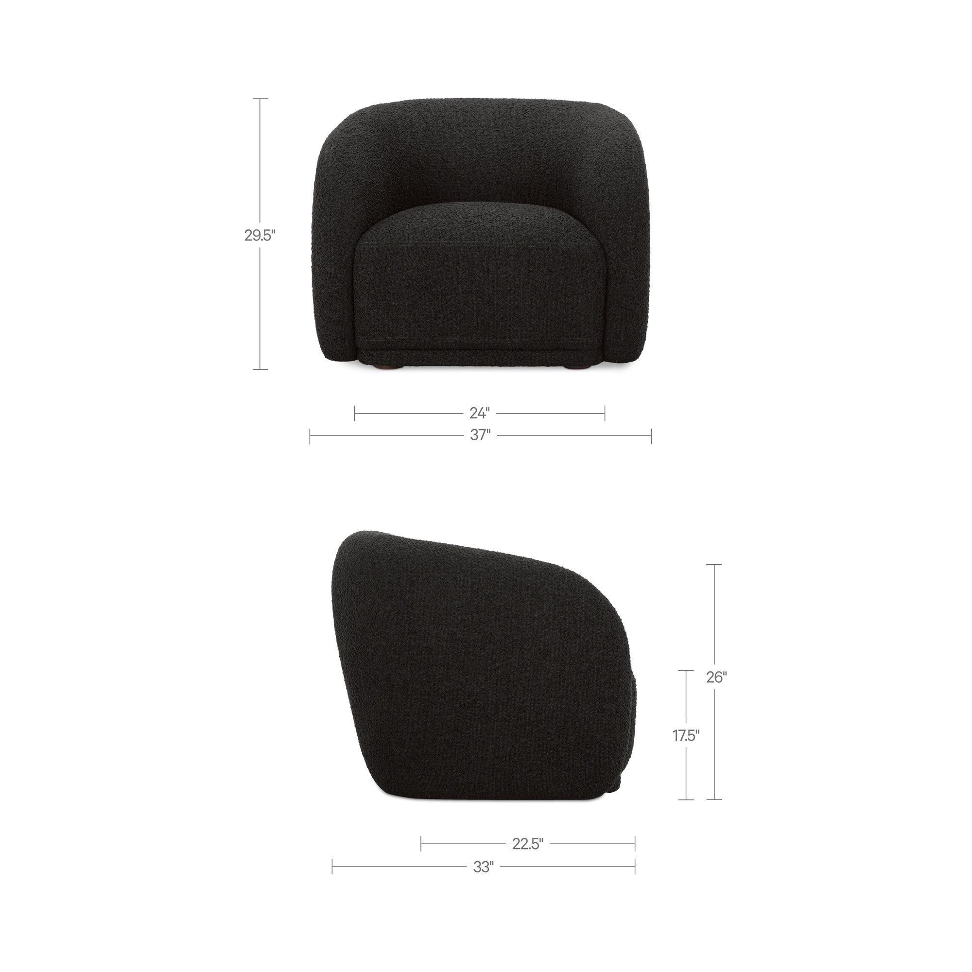 Faye Accent Chair FURNITURE - lounge chair Moe's Furniture