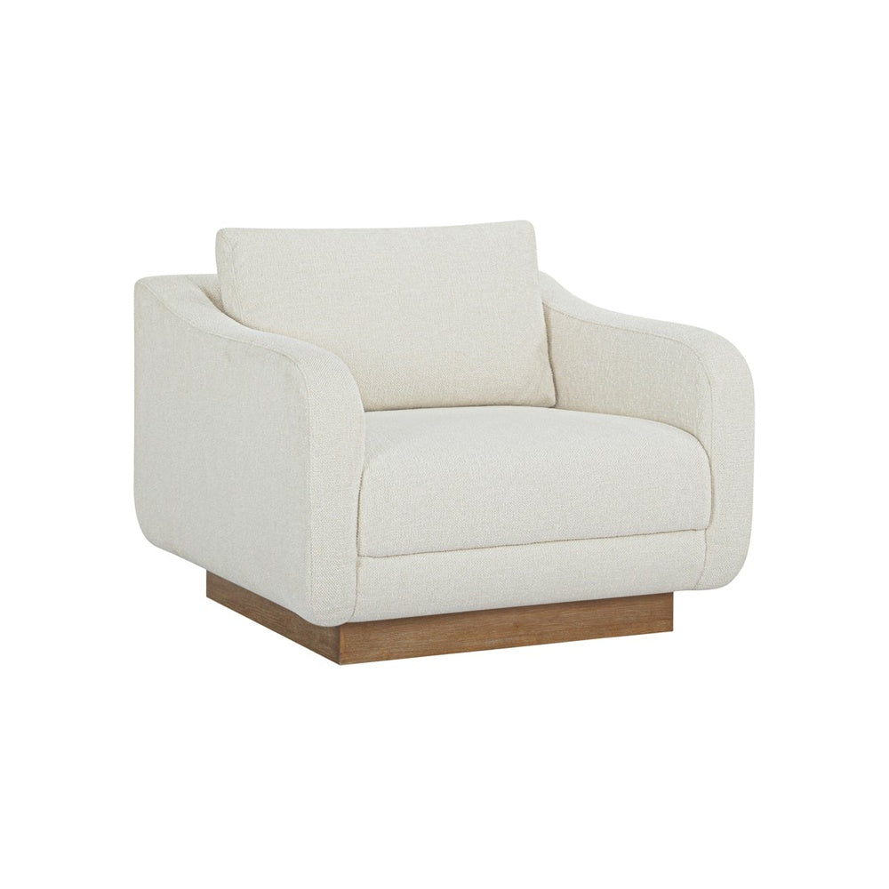 Keaton Lounge Chair FURNITURE - lounge chair Moe's Furniture Cream