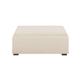 Marigold Storage Ottoman FURNITURE - ottomans Moe's Furniture Flecked Oat
