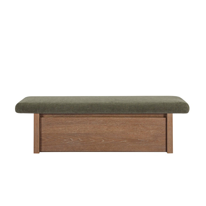 Gemine Storage Bench FURNITURE - benches Moe's Furniture Dark Green