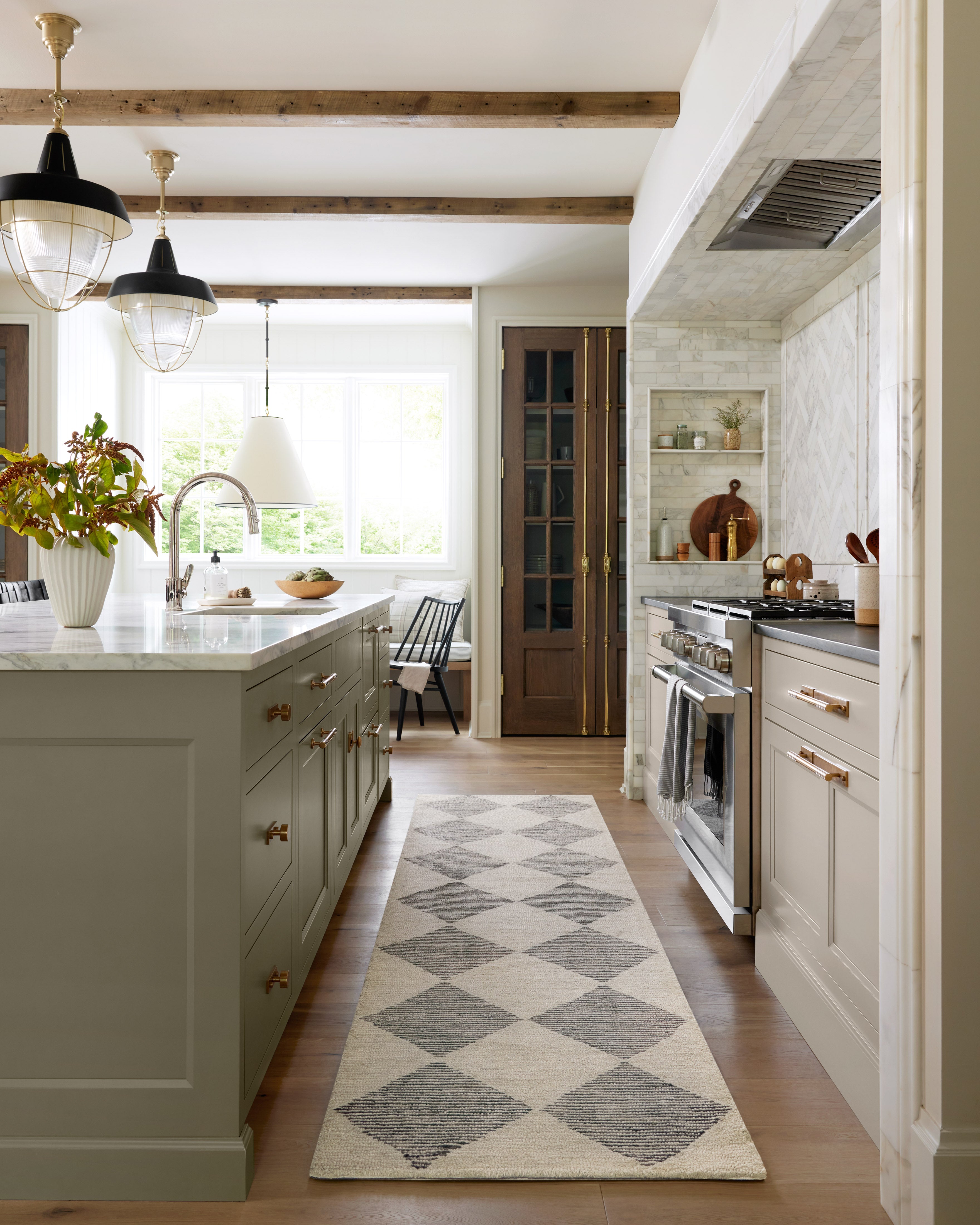 Chris Loves Julia x Loloi Francis Beige / Charcoal Rug Rugs Loloi