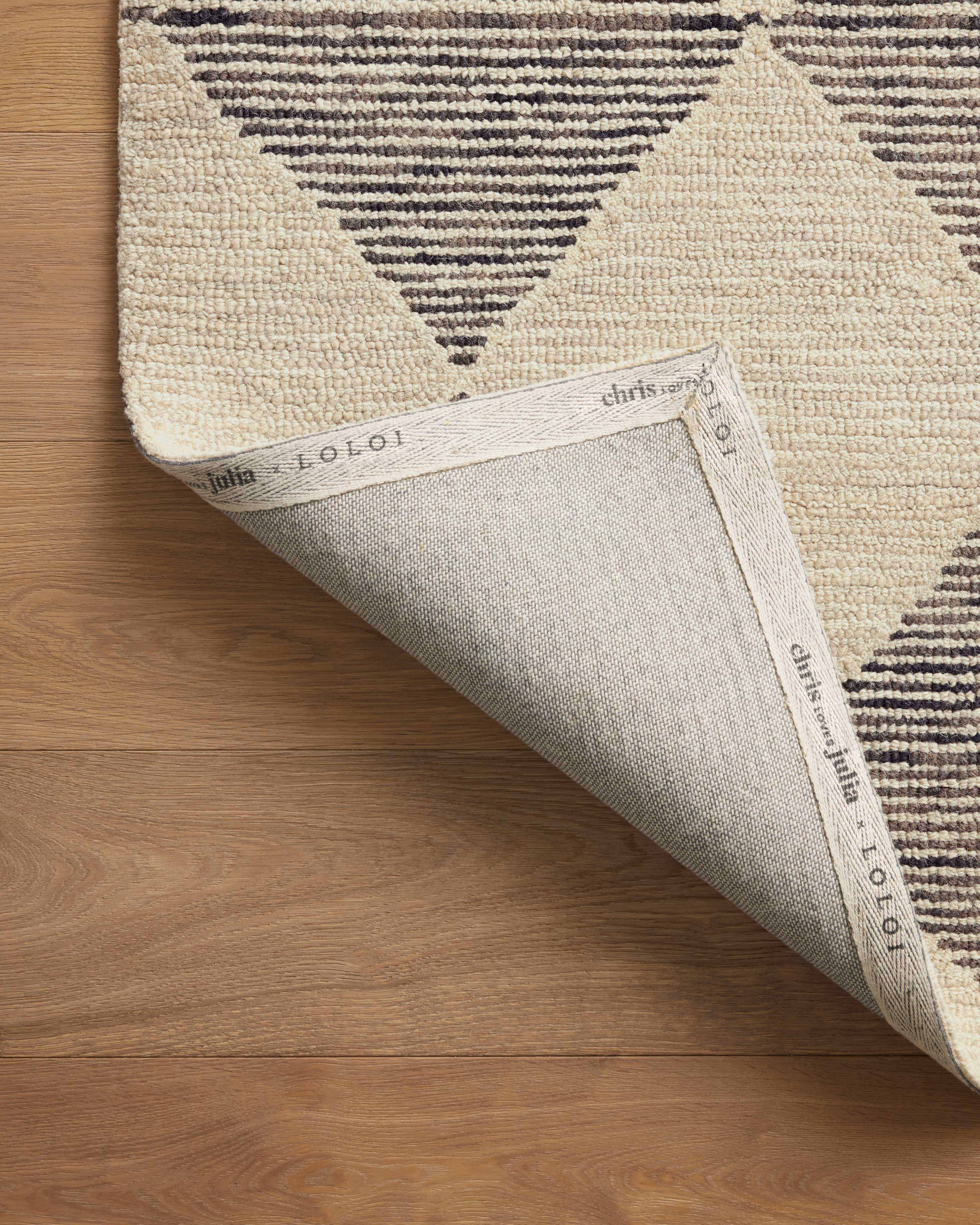 Chris Loves Julia x Loloi Francis Beige / Charcoal Rug Rugs Loloi