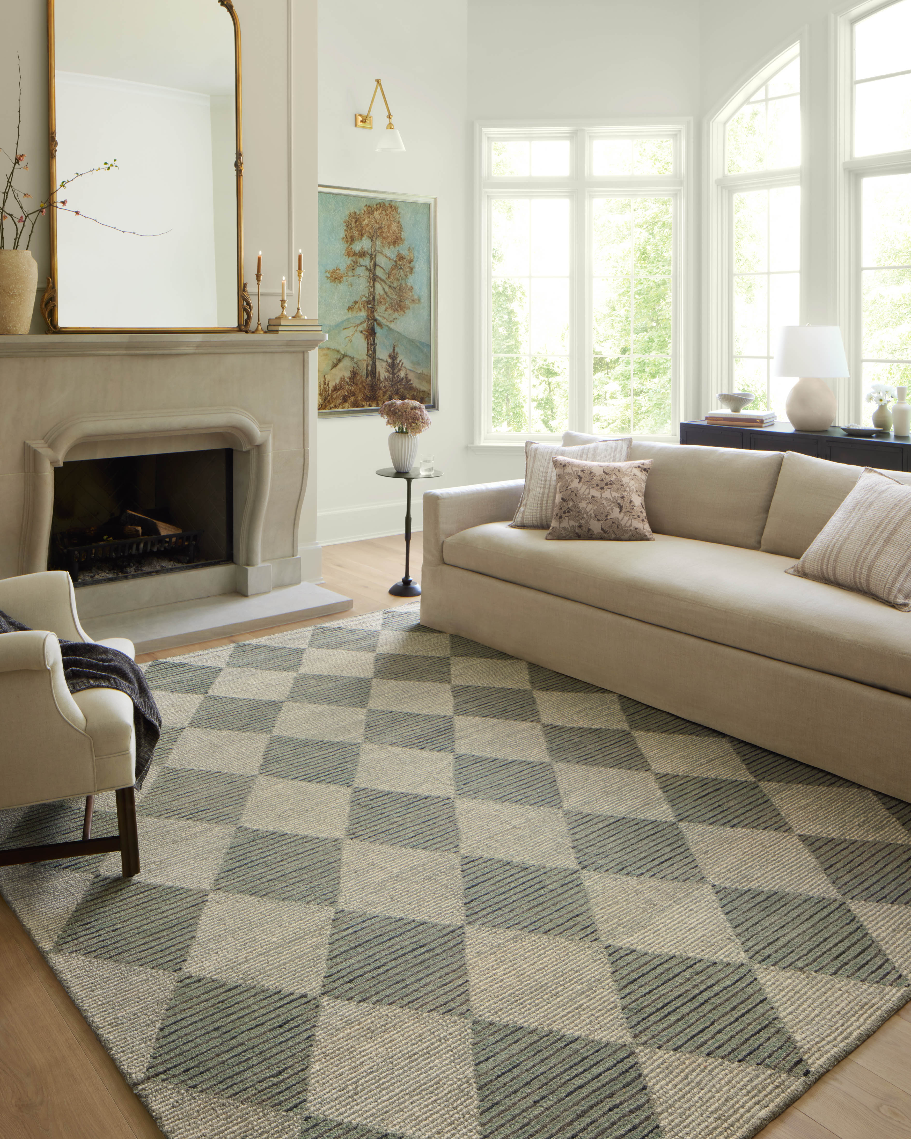 Chris Loves Julia x Loloi Francis Spa / Granite Rug Rugs Loloi