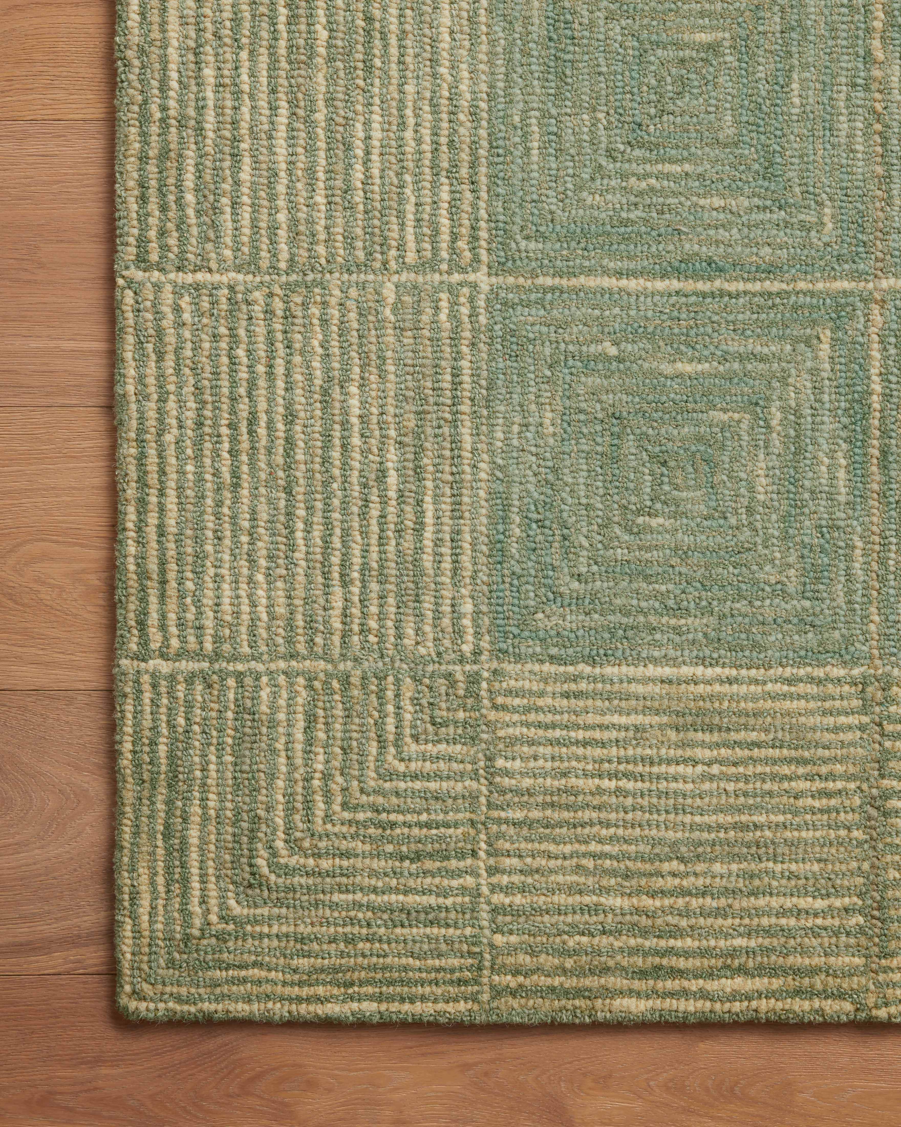 Chris Loves Julia x Loloi Francis Green / Natural Rug Rugs Loloi