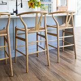 FLOOR MODEL - Freida Counter Stool - Natural - set of 2