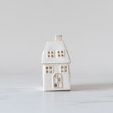 White LED Stoneware Village Houses - Rug & Weave