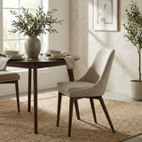 FLOOR MODEL - Frits Dining Chair - set of 2 - Taupe/Dark Brown FURNITURE - floor model LH IMPORTS