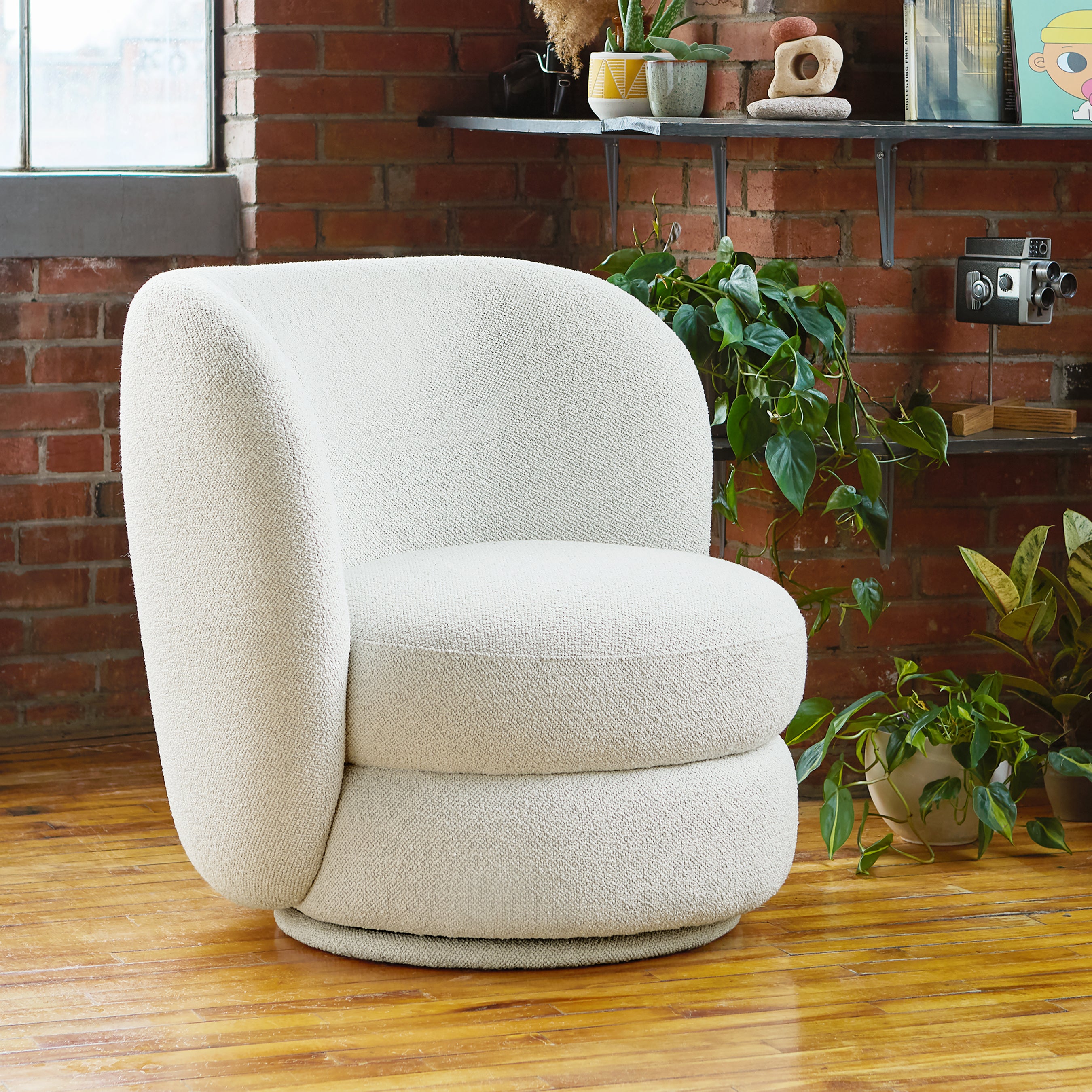 Gus* Forme Swivel Chair FURNITURE - lounge chair Gus