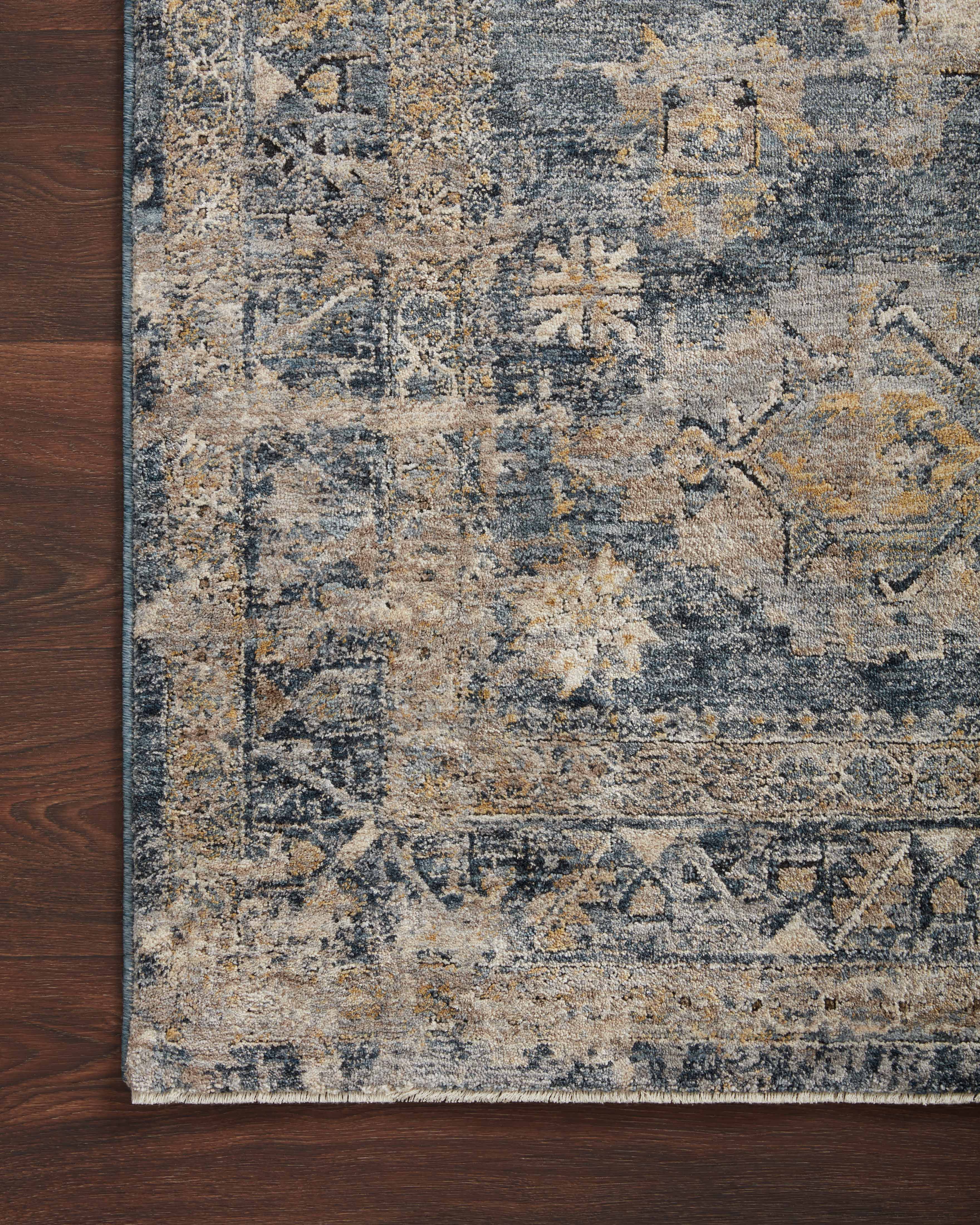 Loloi Gaia Denim / Taupe Rug RUGS - synthetic Loloi