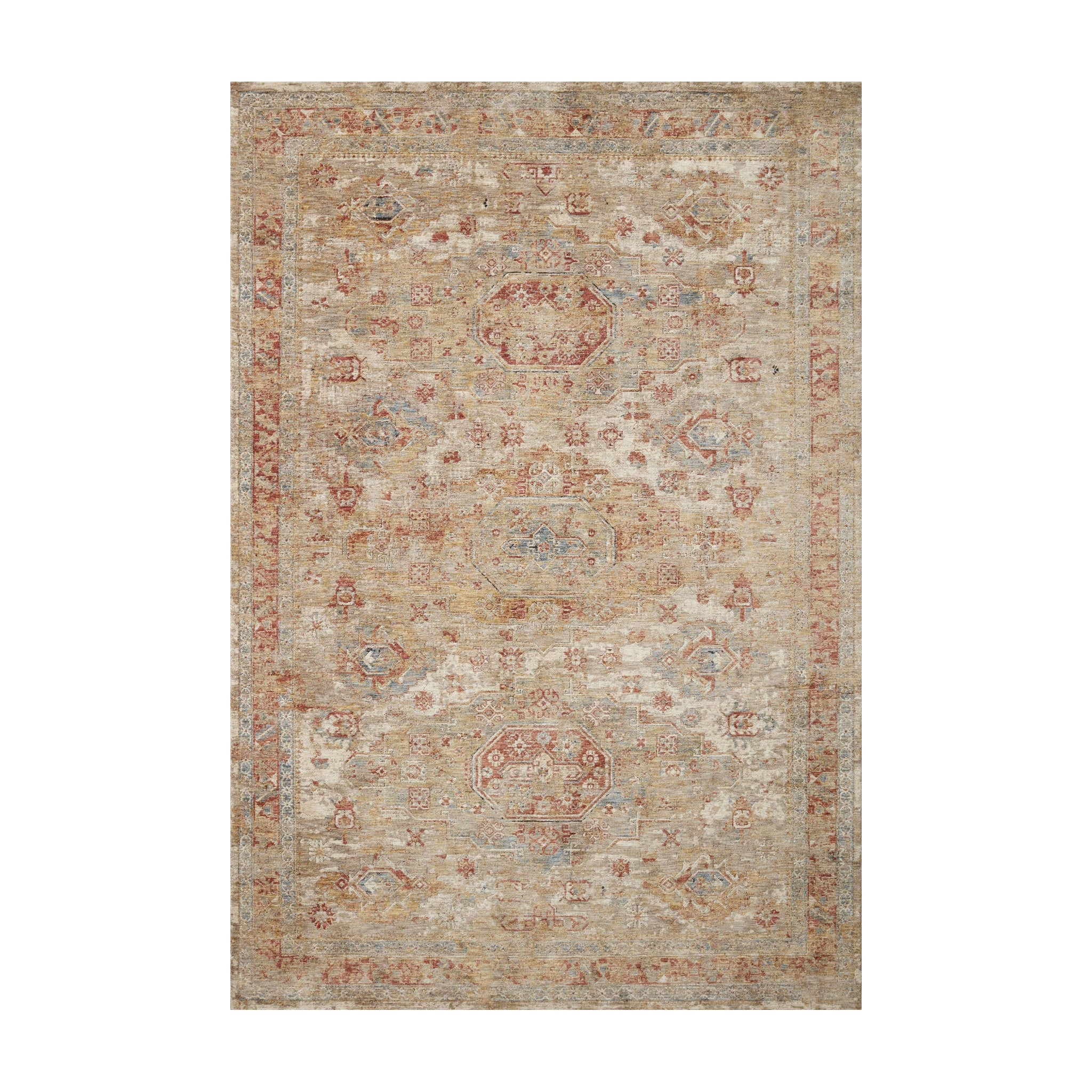 Loloi Gaia Gold / Taupe Rug RUGS - synthetic Loloi 18" x 18"