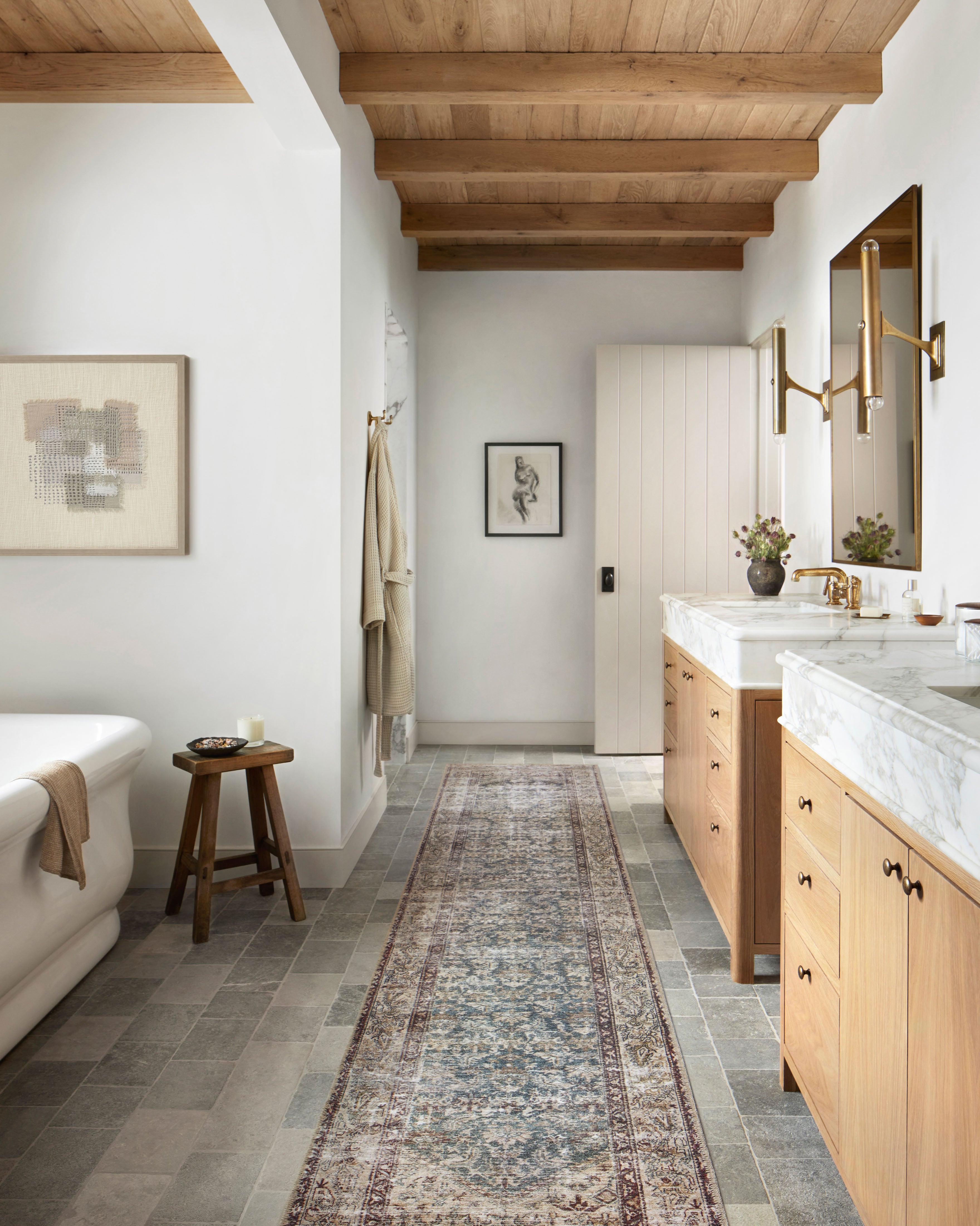 Amber Lewis x Loloi Georgie Teal / Antique Rug 0-patterned rugs Loloi