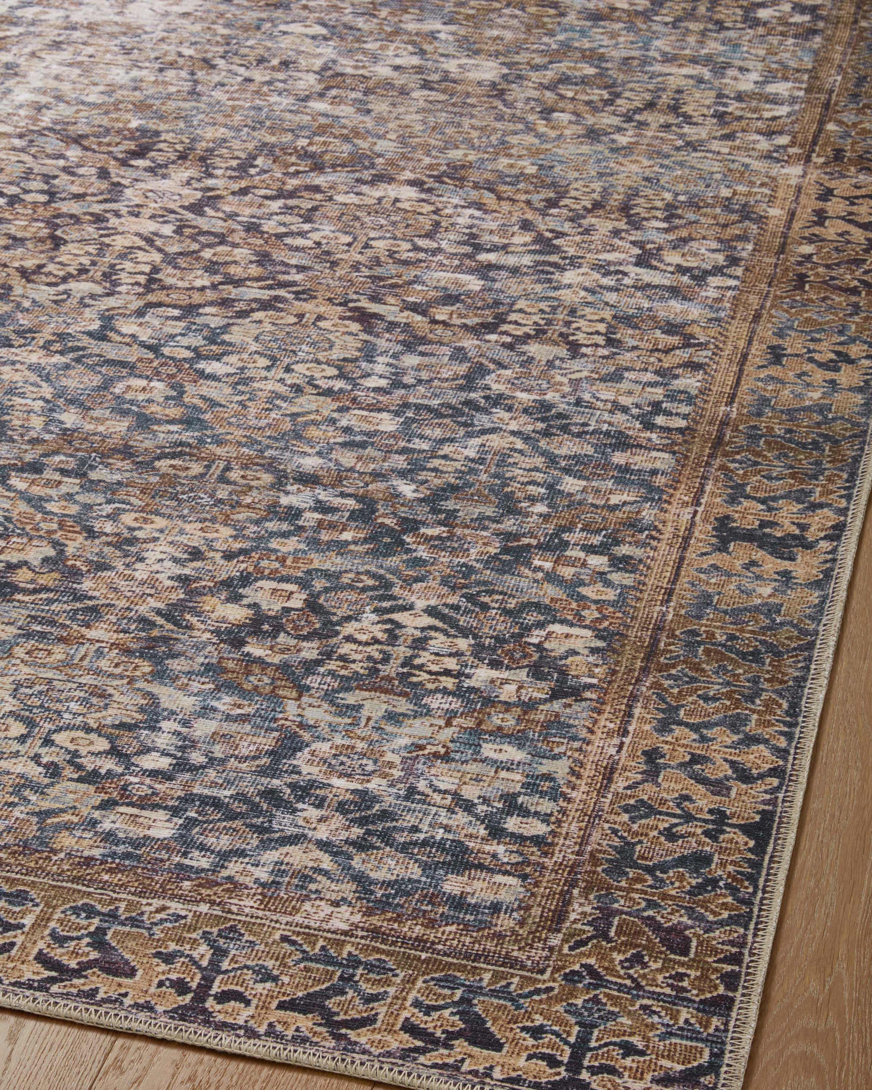 Amber Lewis x Loloi Georgie Denim / Spice Rug 0-patterned rugs Loloi