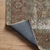 Amber Lewis x Loloi Georgie Moss / Salmon Rug 0-patterned rugs Loloi