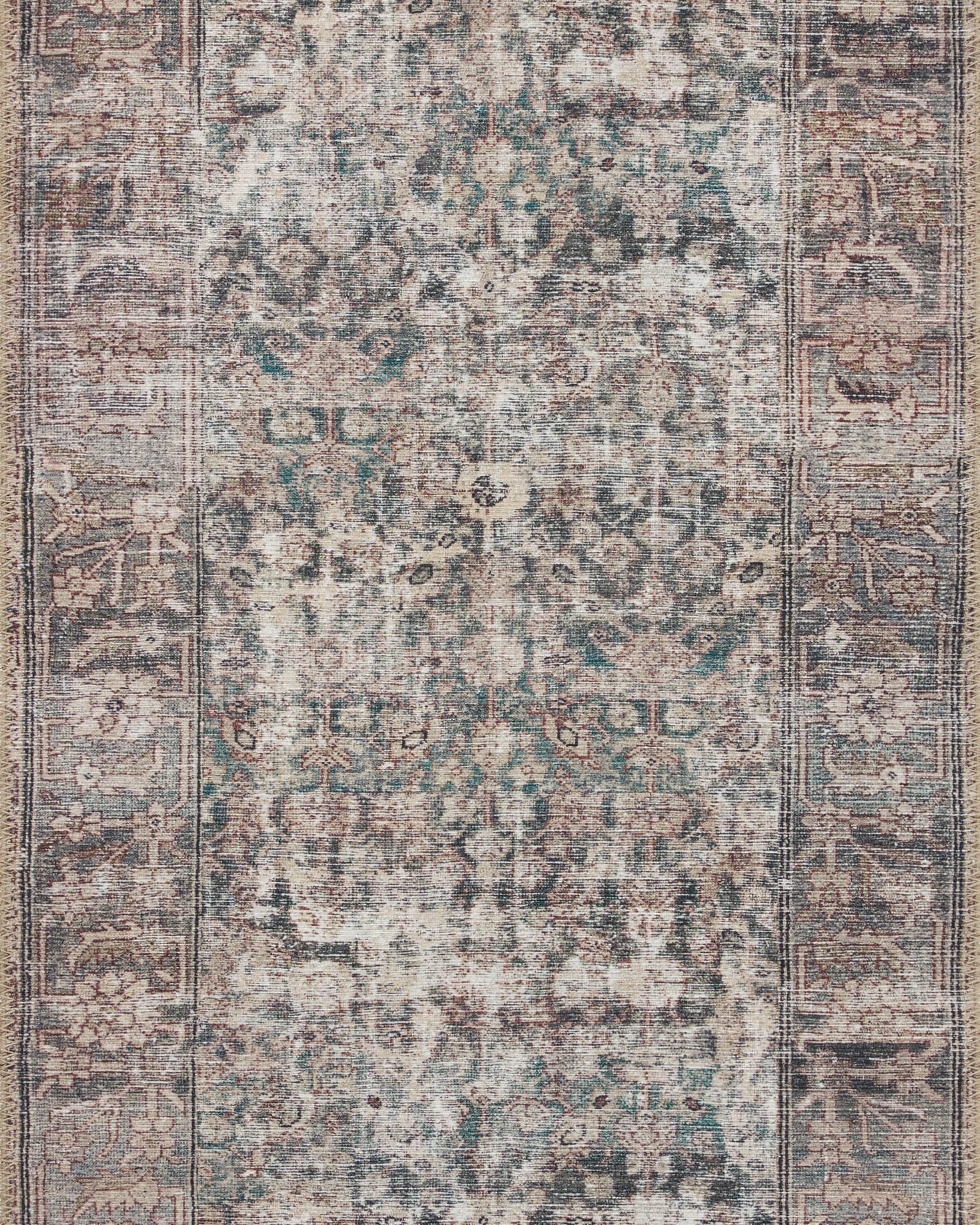 Amber Lewis x Loloi Georgie Lagoon / Beige Rug 0-patterned rugs Loloi