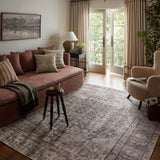 OVERSTOCK RUG - Loloi Georgie Lagoon / Beige Rug - 3'9" x 5'6"