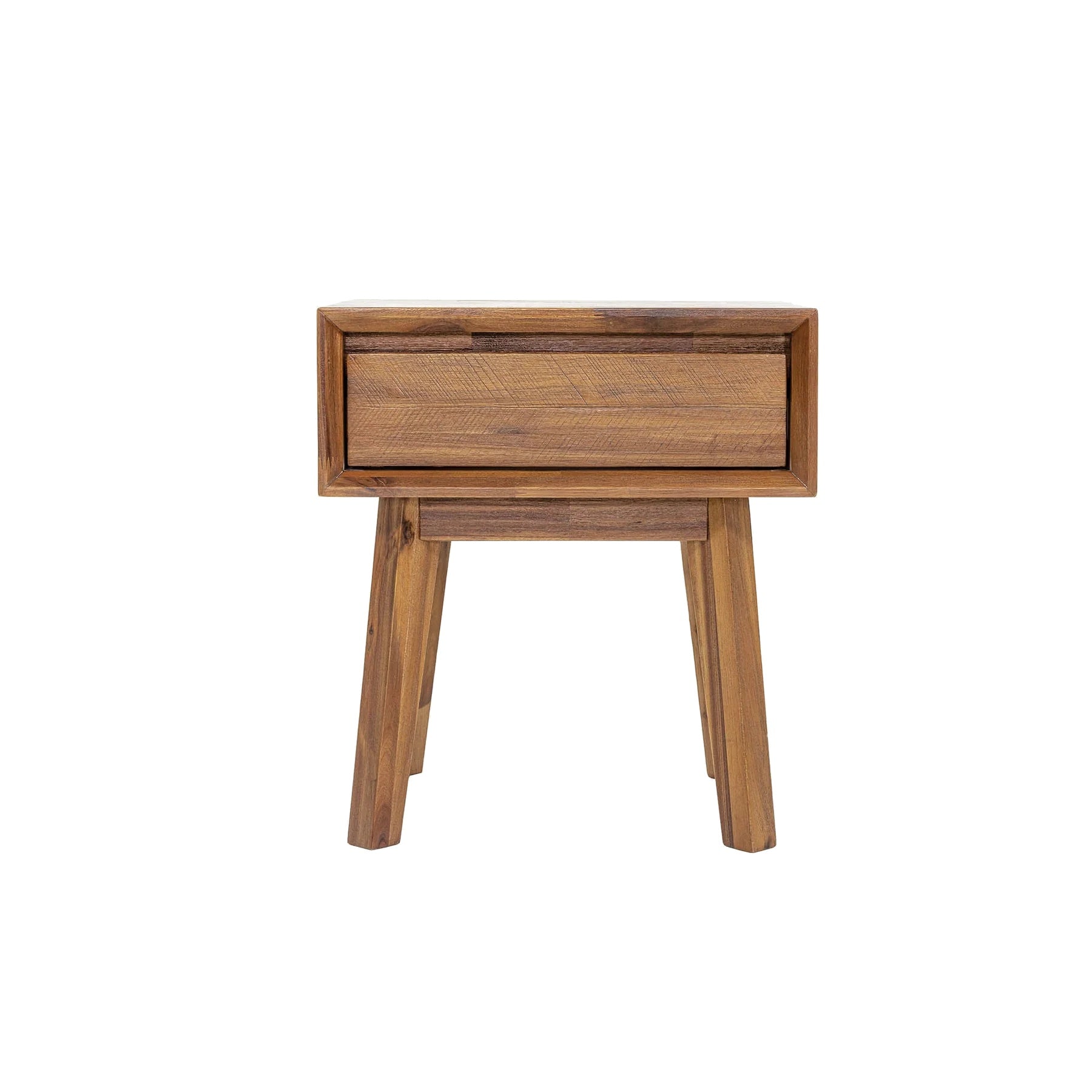 Giada 1 Drawer Nightstand, Warm Pecan