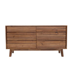 Giada 6 Drawer Dresser FURNITURE - dressers & chests LH IMPORTS Warm Pecan