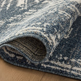 Magnolia Home by Joanna Gaines x Loloi Gigi Denim / Ivory Rug 0-RUGS-patterned Loloi