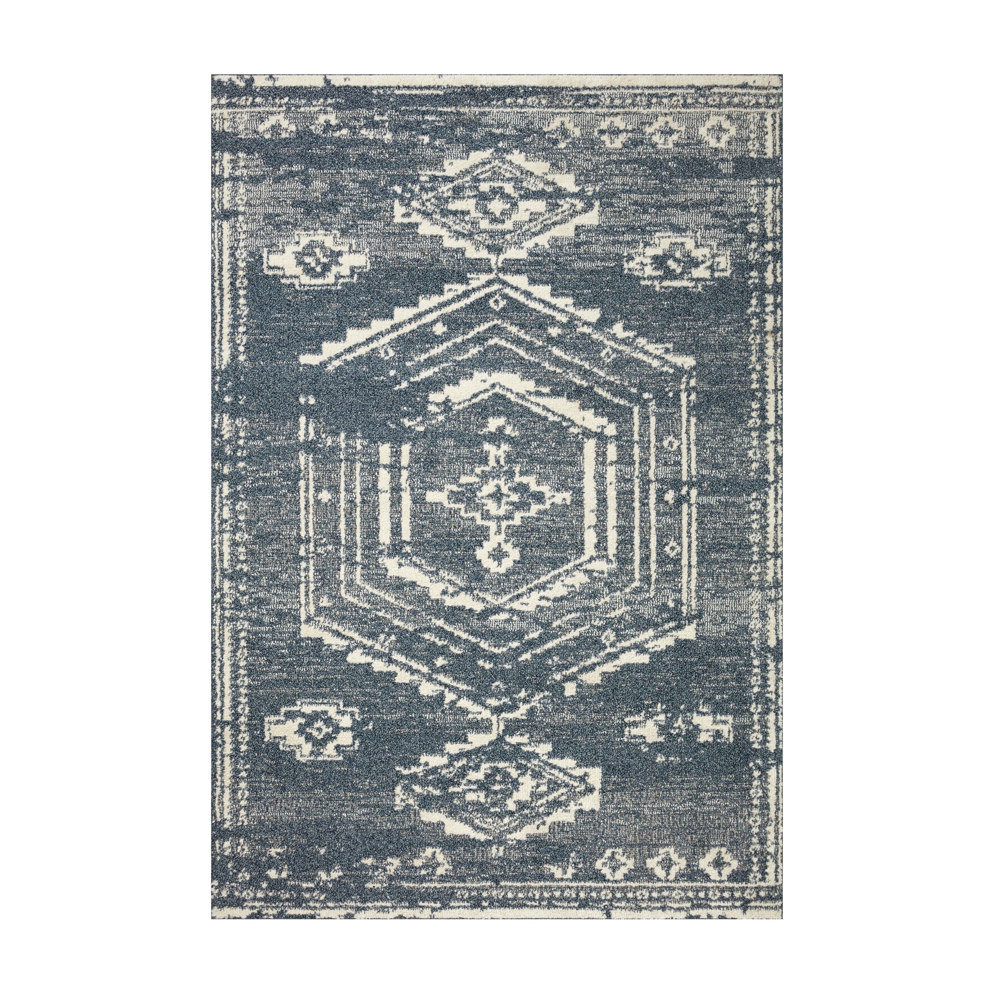 Joanna Gaines x Loloi Gigi Denim / Ivory Rug RUGS - synthetic Loloi 18" x 18"