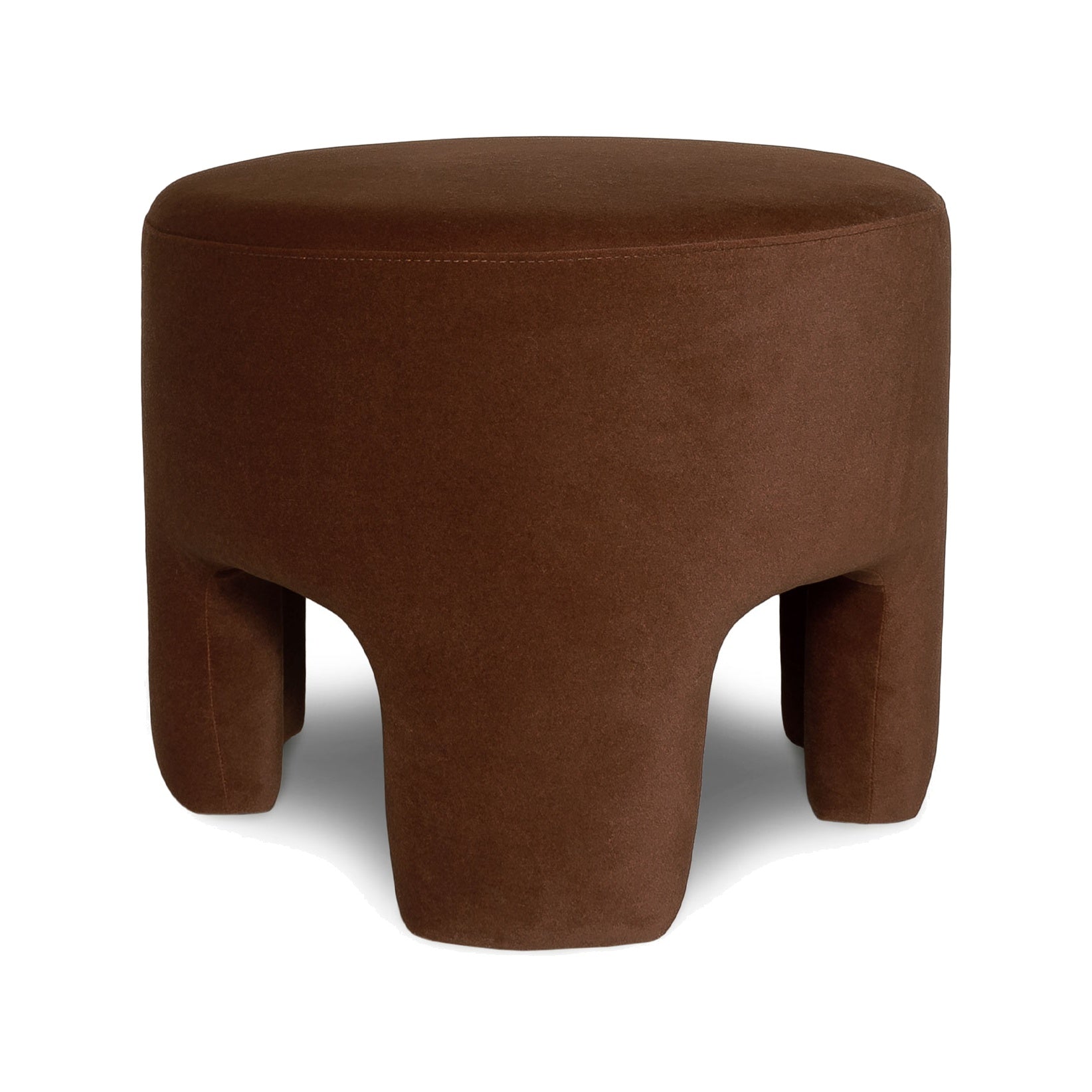 Ginny Ottoman, Velvet Chestnut