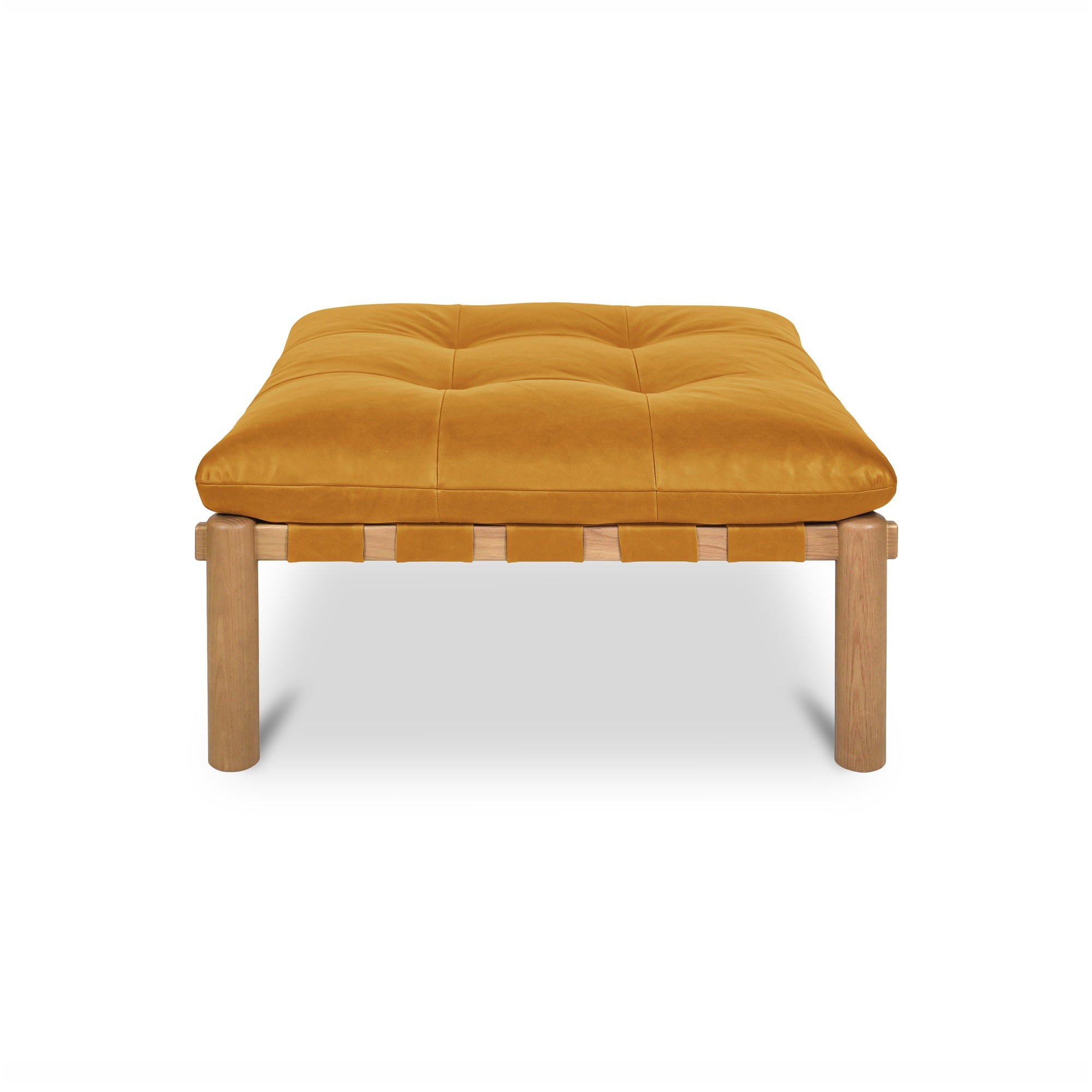 Costello Ottoman FURNITURE - ottoman Moe's Furniture Tan