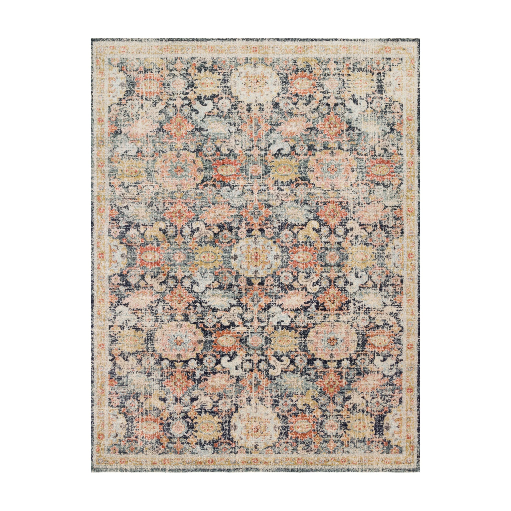 Magnolia Home By Joanna Gaines x Loloi Graham Blue / Multi Rug RUGS - synthetic Loloi 18" x 18"