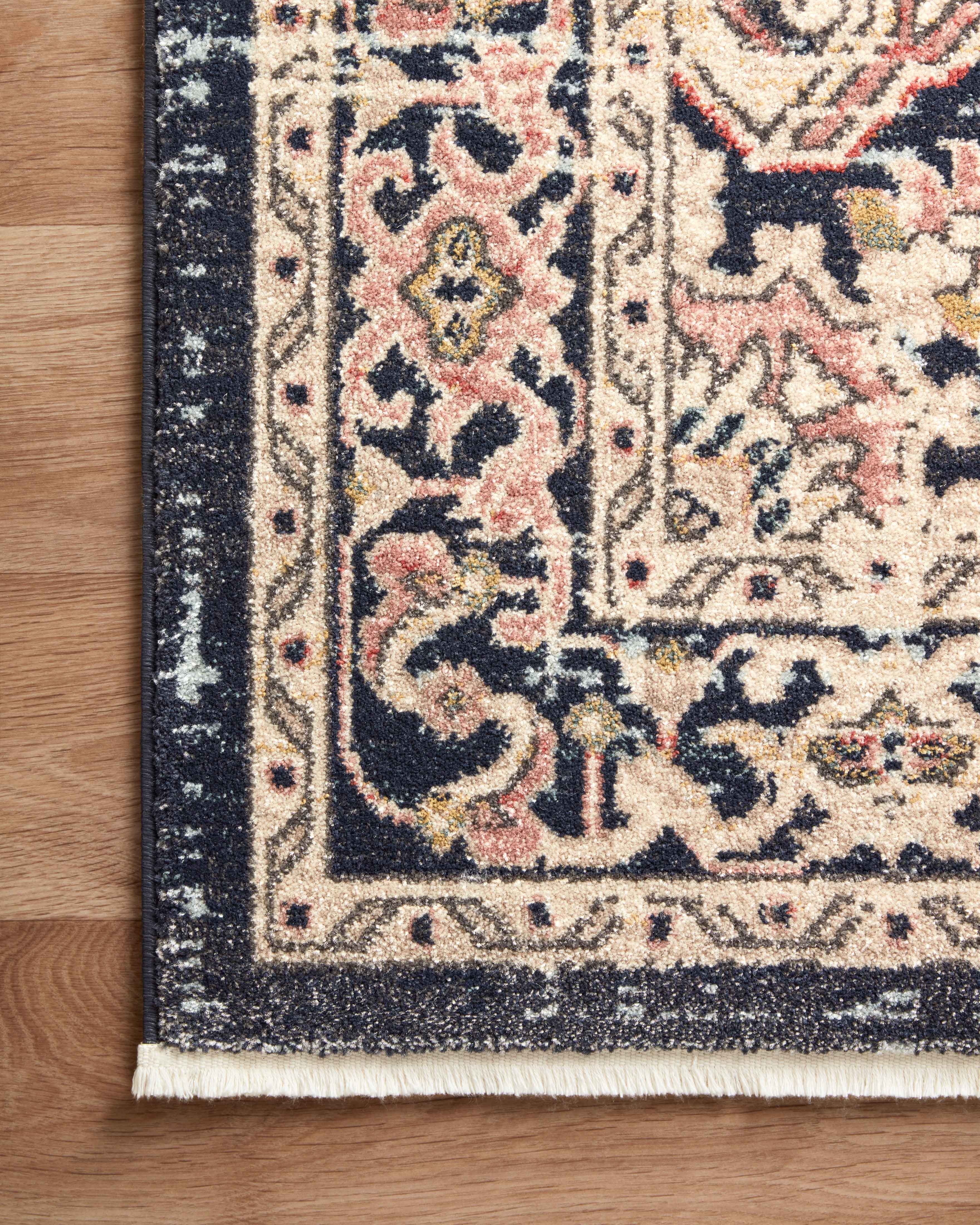 Magnolia Home By Joanna Gaines x Loloi Graham Coral / Navy Rug RUGS - synthetic Loloi
