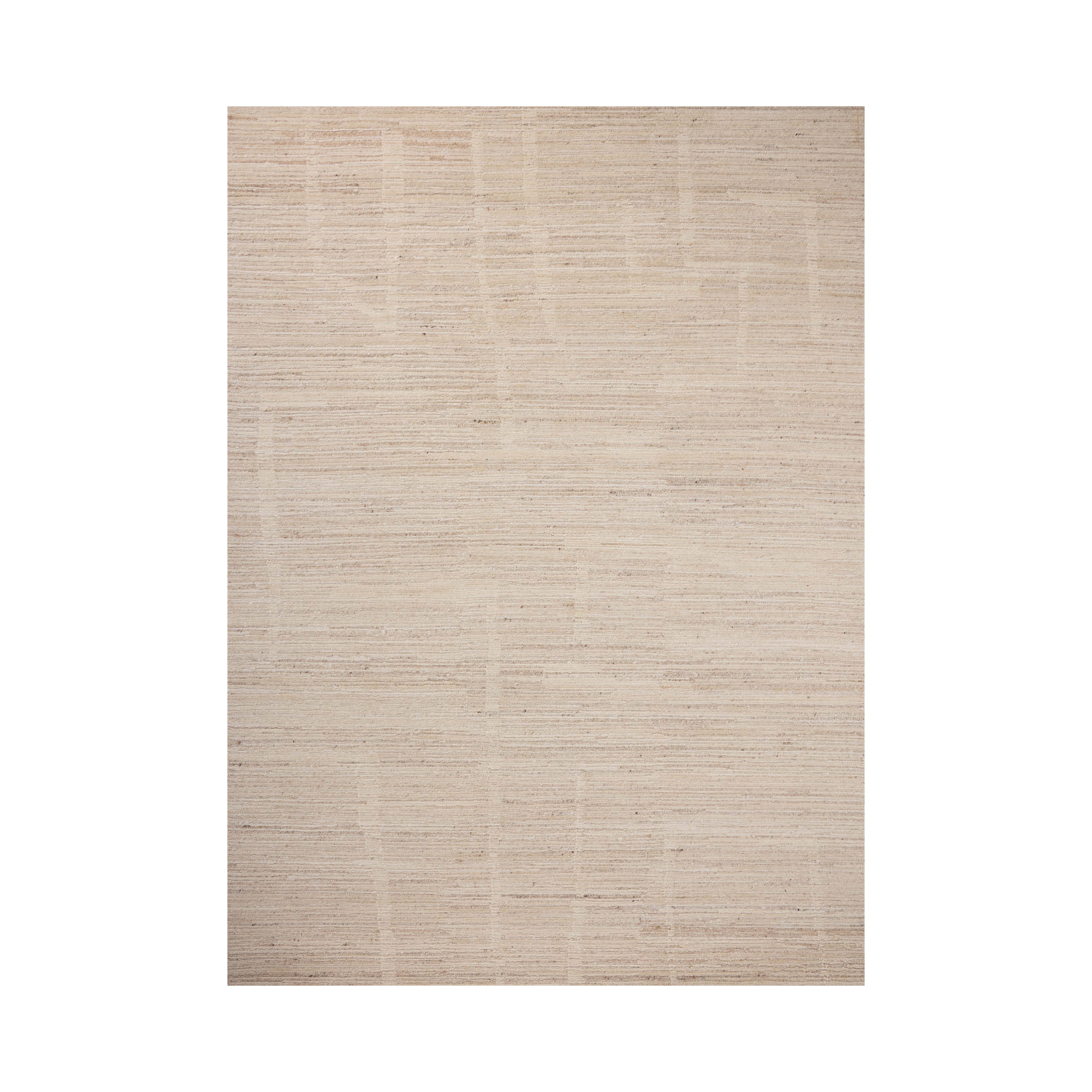 Loloi Greer Cream / Pebble Rug, 18" x 18" Sample