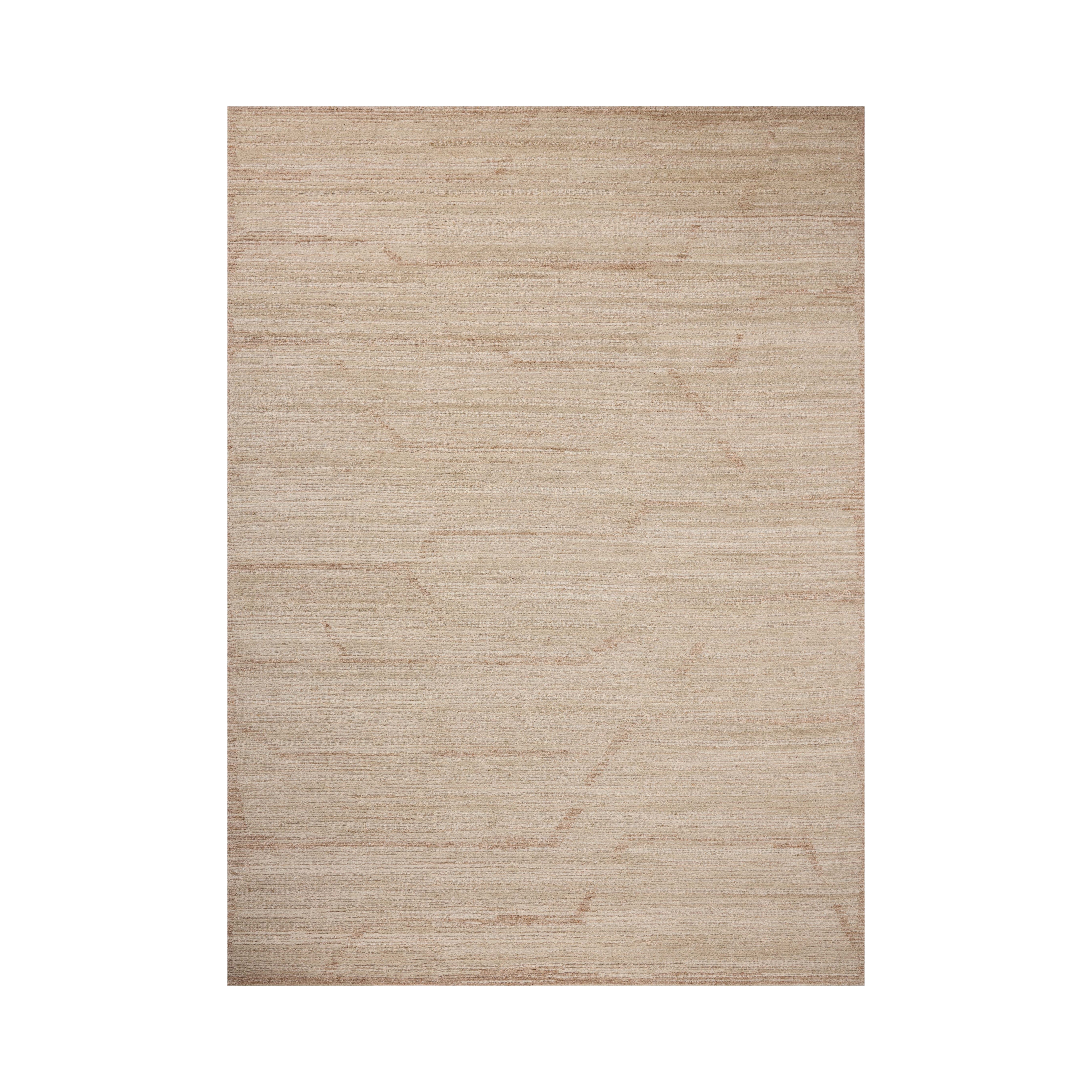 Loloi Greer Beige / Clay Rug, 18" x 18" Sample