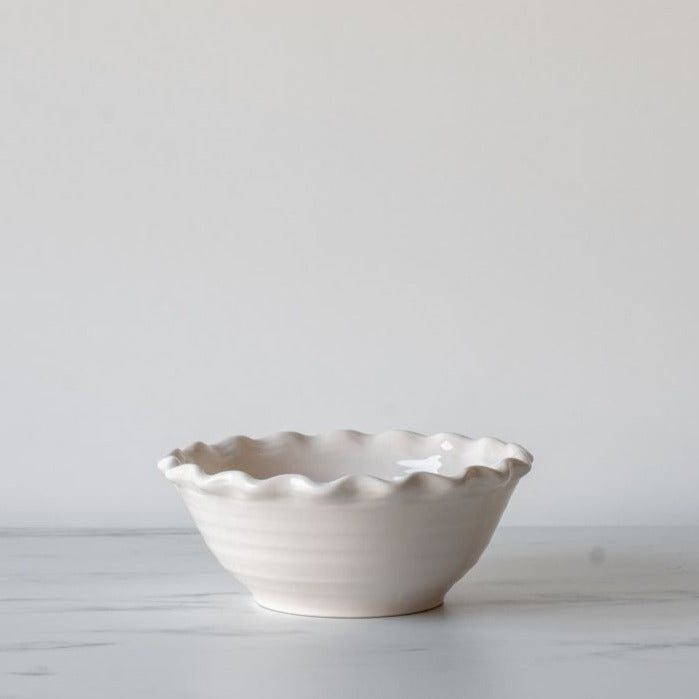 Scalloped Edge Stoneware Bowls - Rug & Weave