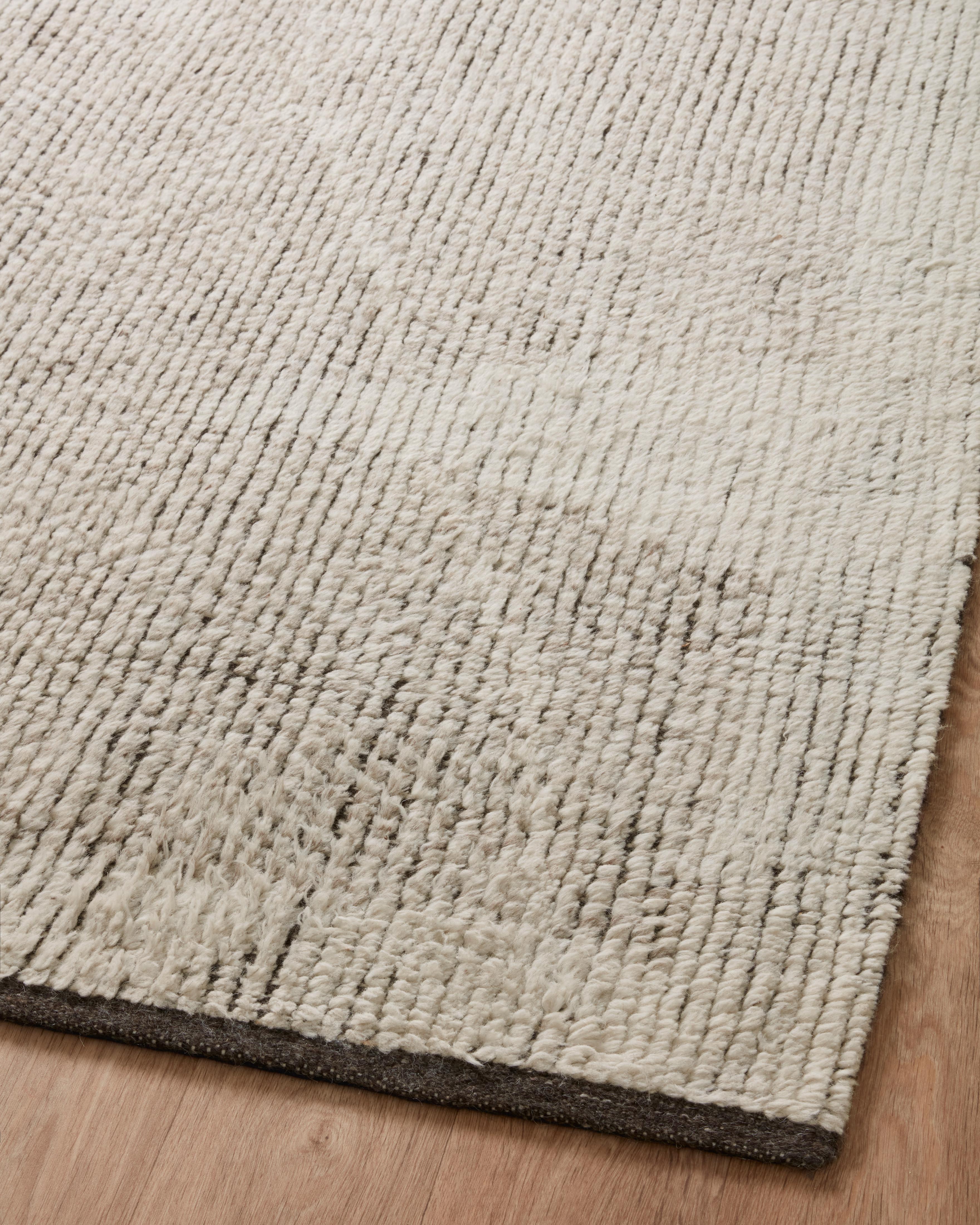Amber Lewis x Loloi Gwyneth Ivory / Taupe Rug 1- RUGS - wool Loloi