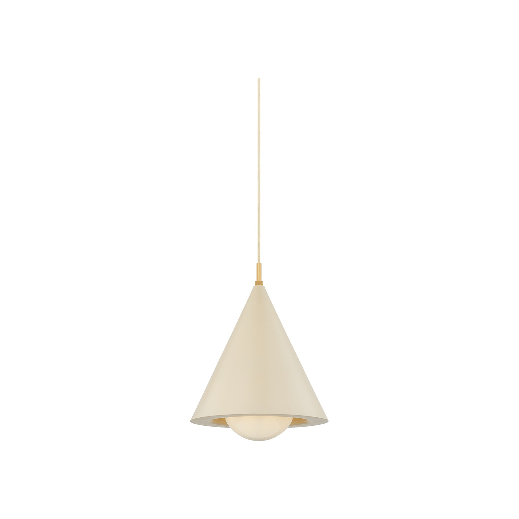 Jolene Pendant, Aged Brass Small