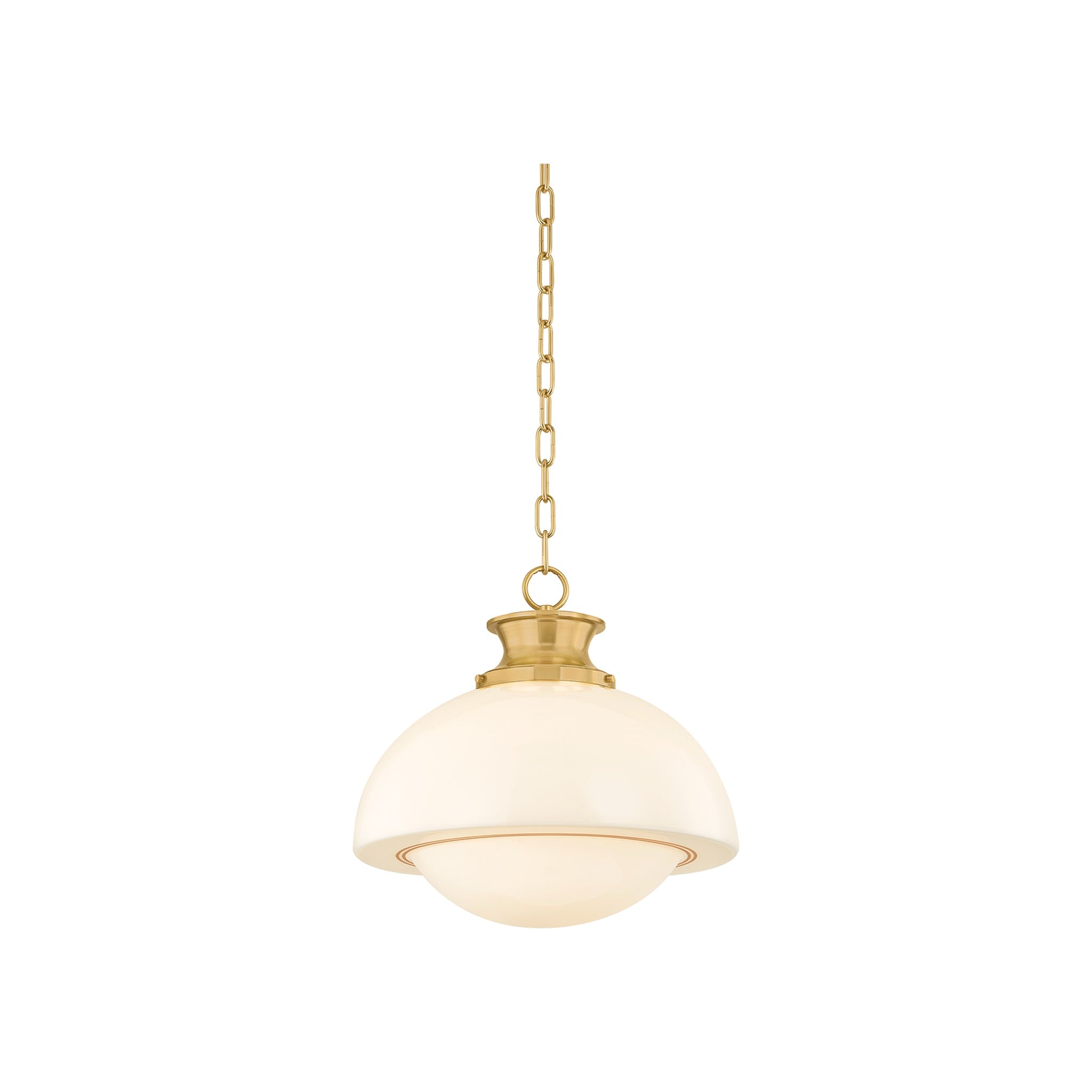 Celine Pendant, Aged Brass