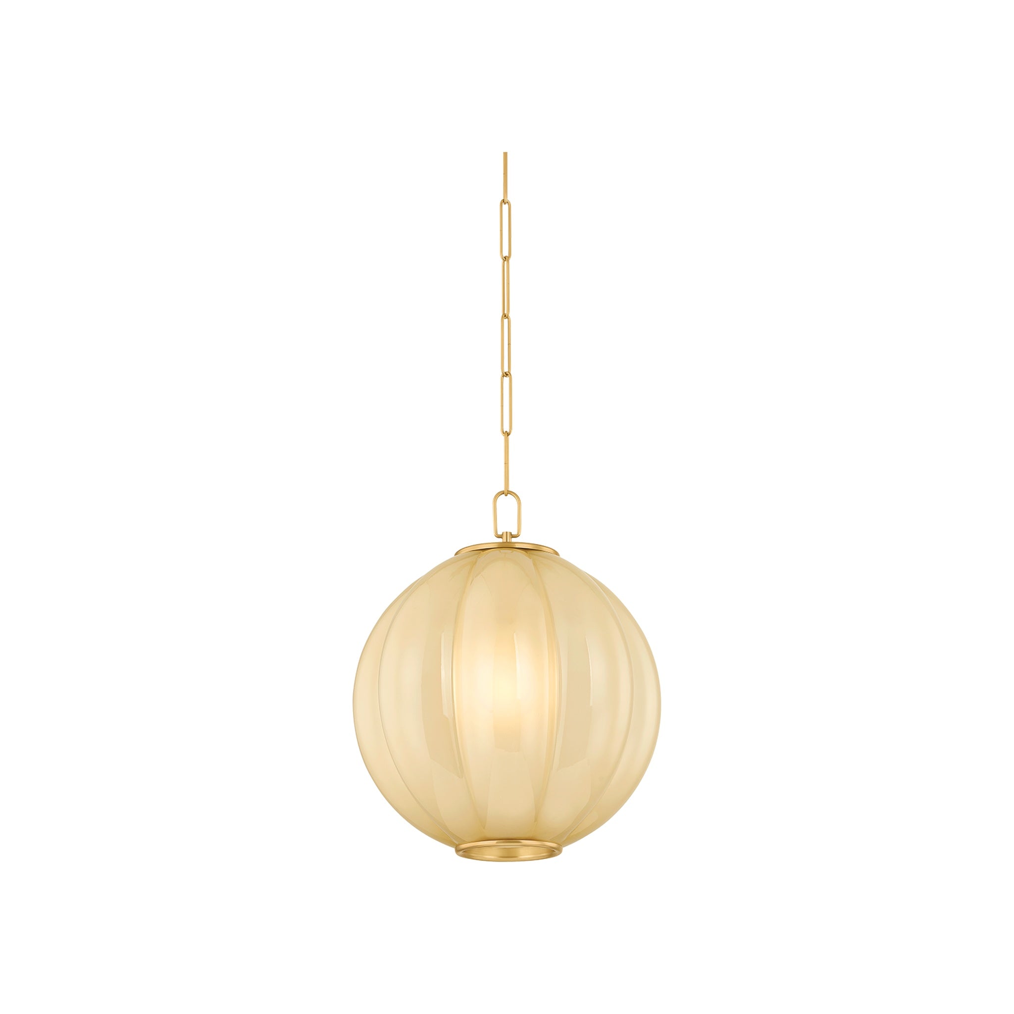 Bernadine Pendant, Aged Brass Large