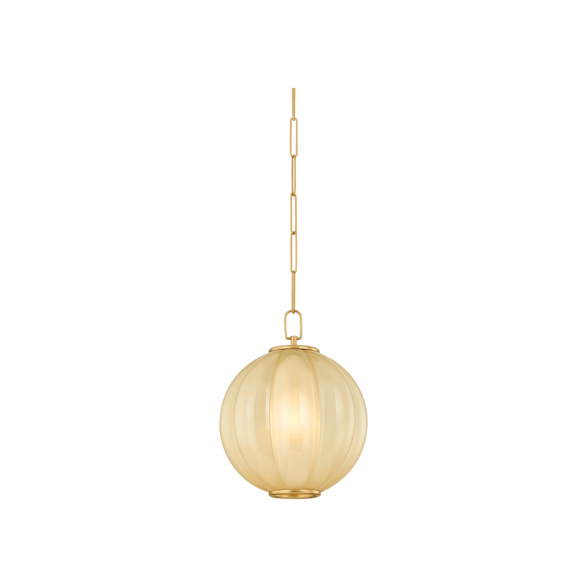 Bernadine Pendant, Aged Brass Small