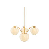 Kristen Chandelier LIGHTING - chandelier Hudson Valley Lighting Aged Brass Small