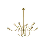 Anaise Chandelier LIGHTING - chandelier Hudson Valley Lighting Aged Brass Large