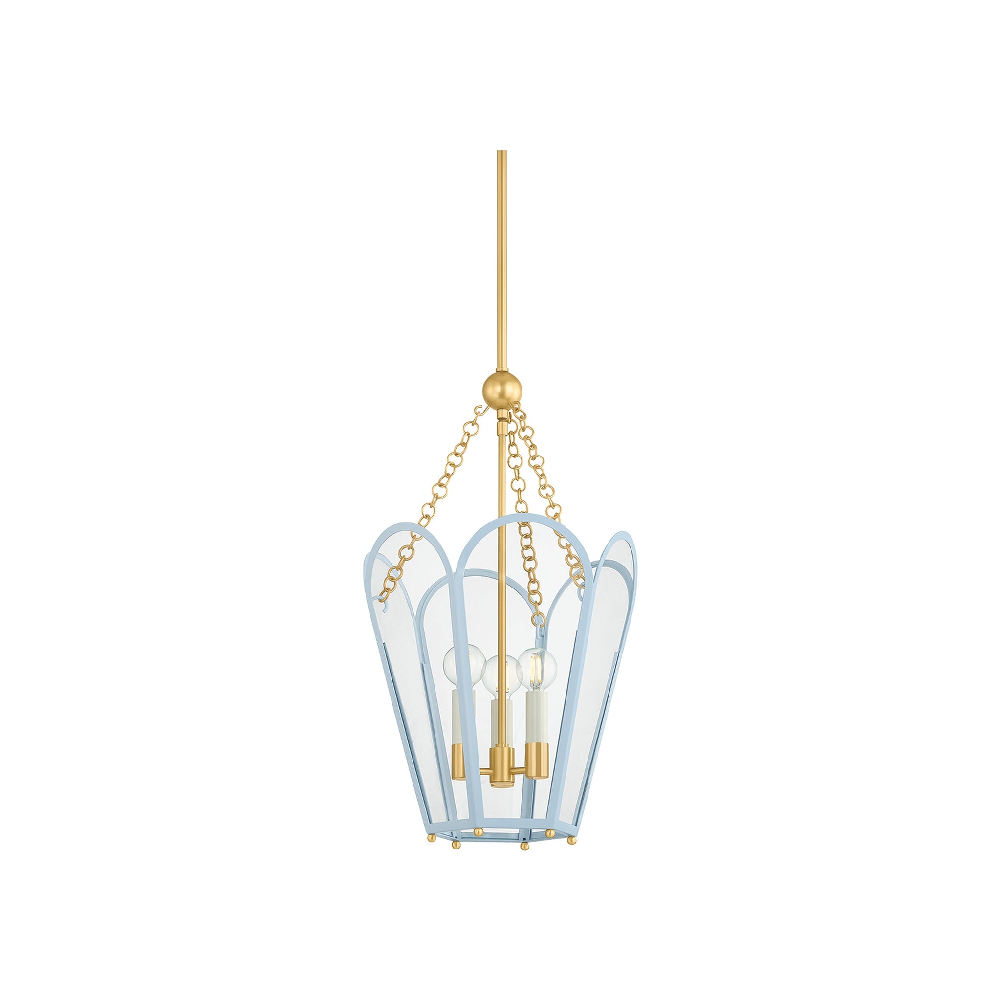 Clarisse Lantern, Aged Brass Small