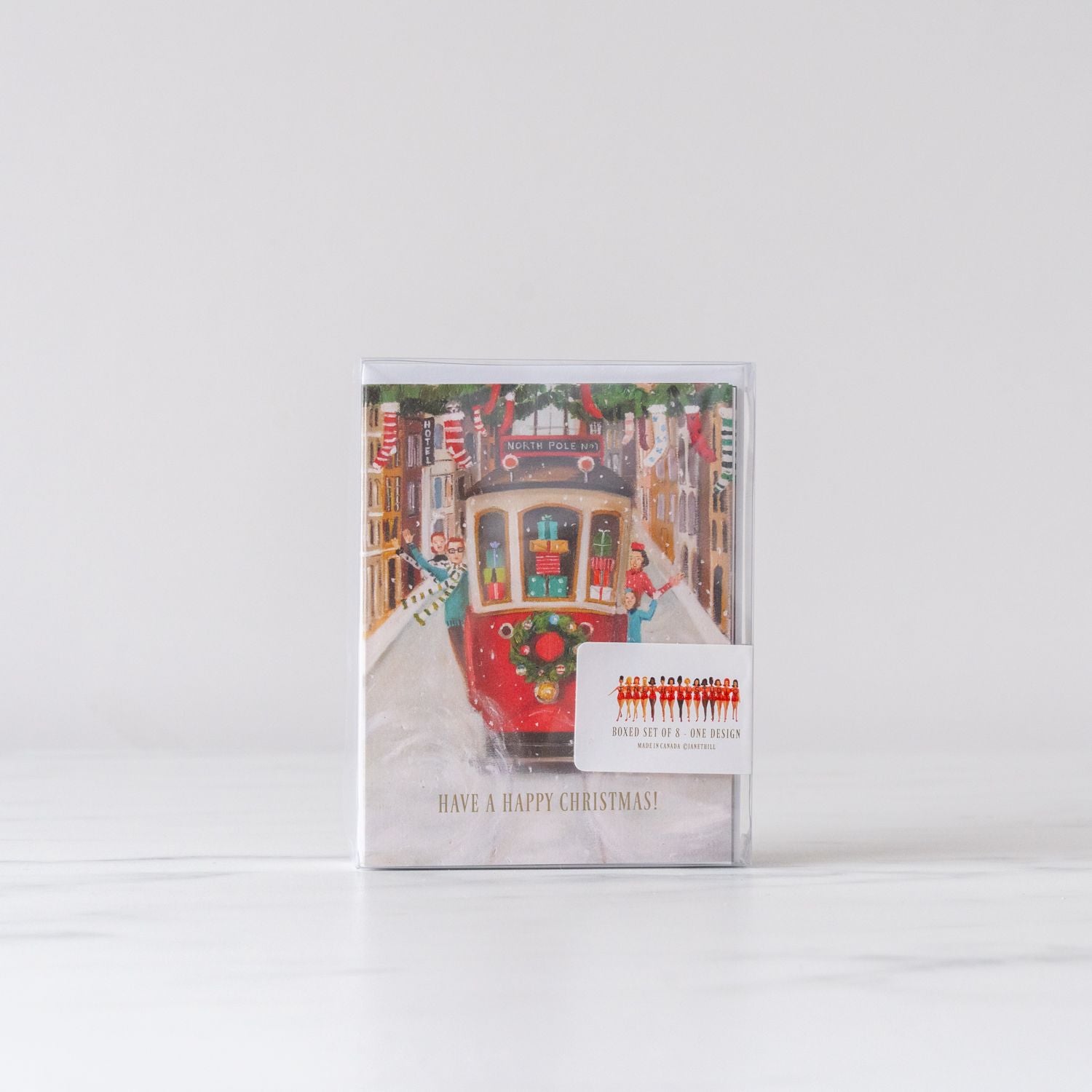 Boxed Holiday Train Card Set - Rug & Weave