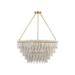 Tiffany Chandelier LIGHTING - chandelier Hudson Valley Lighting Aged Brass