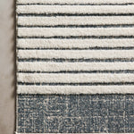 Loloi Hagen White / Ocean Rug RUGS - synthetic Loloi