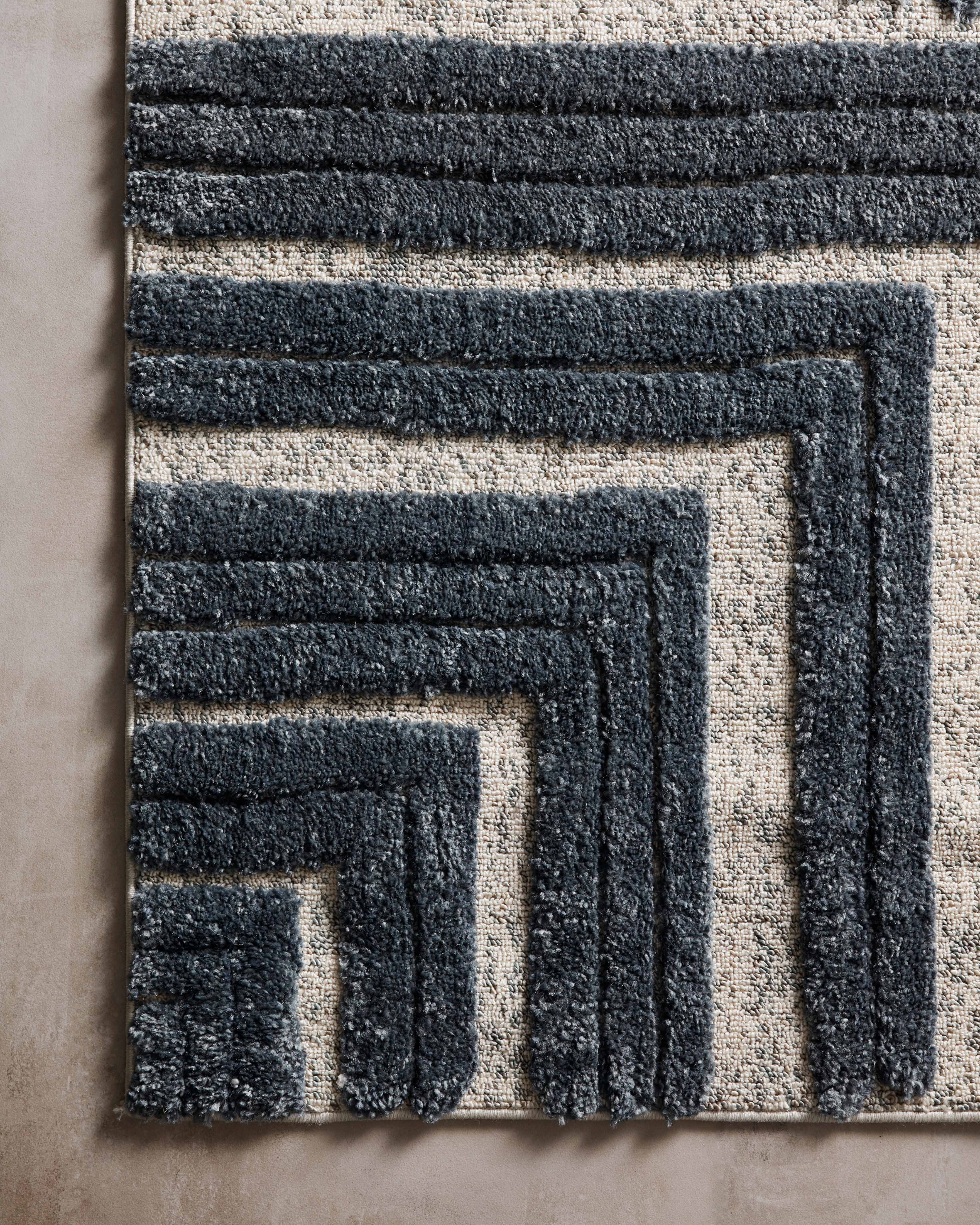 Loloi Hagen Blue / White Rug RUGS - synthetic Loloi