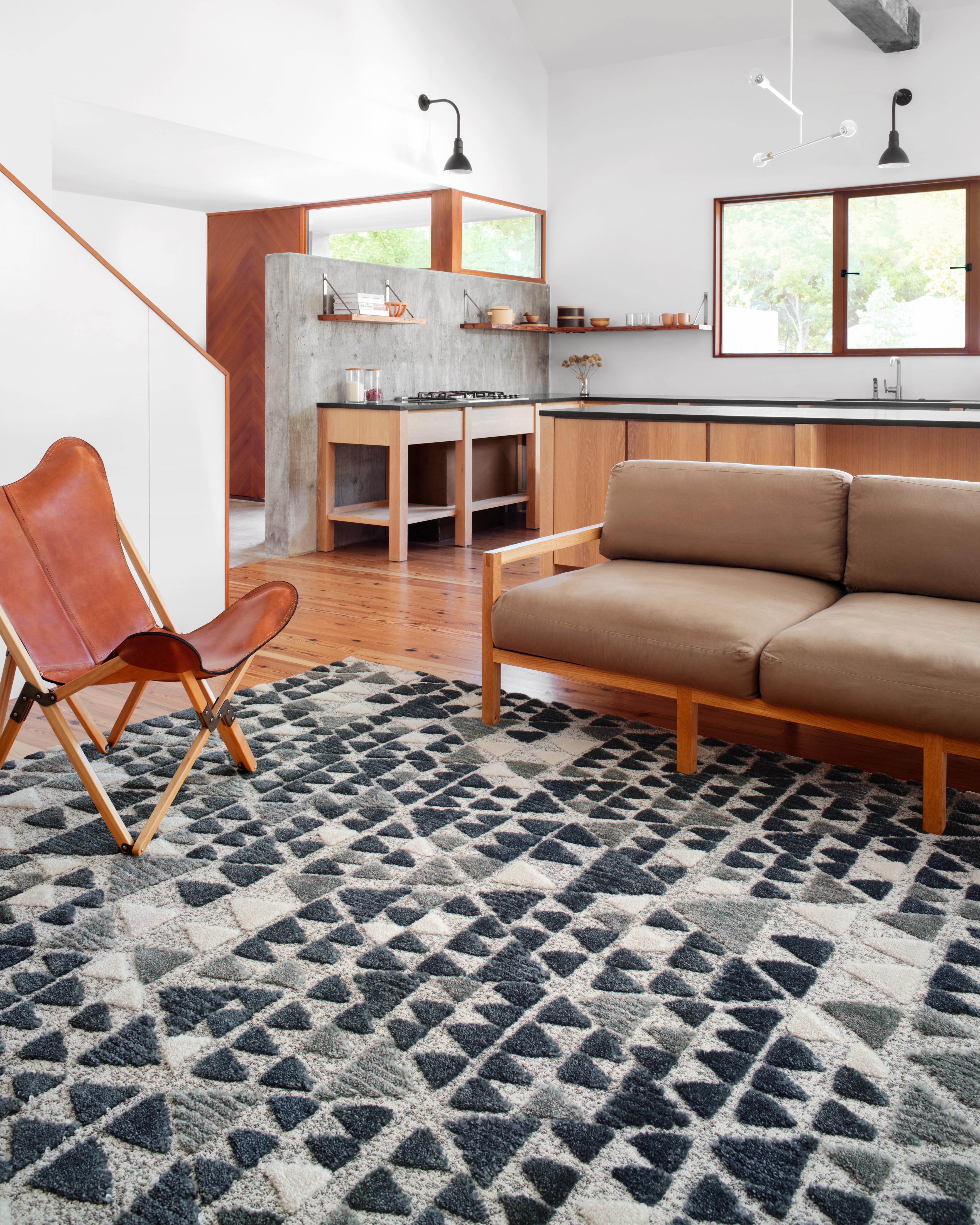 Loloi Hagen Slate / Denim Rug RUGS - synthetic Loloi