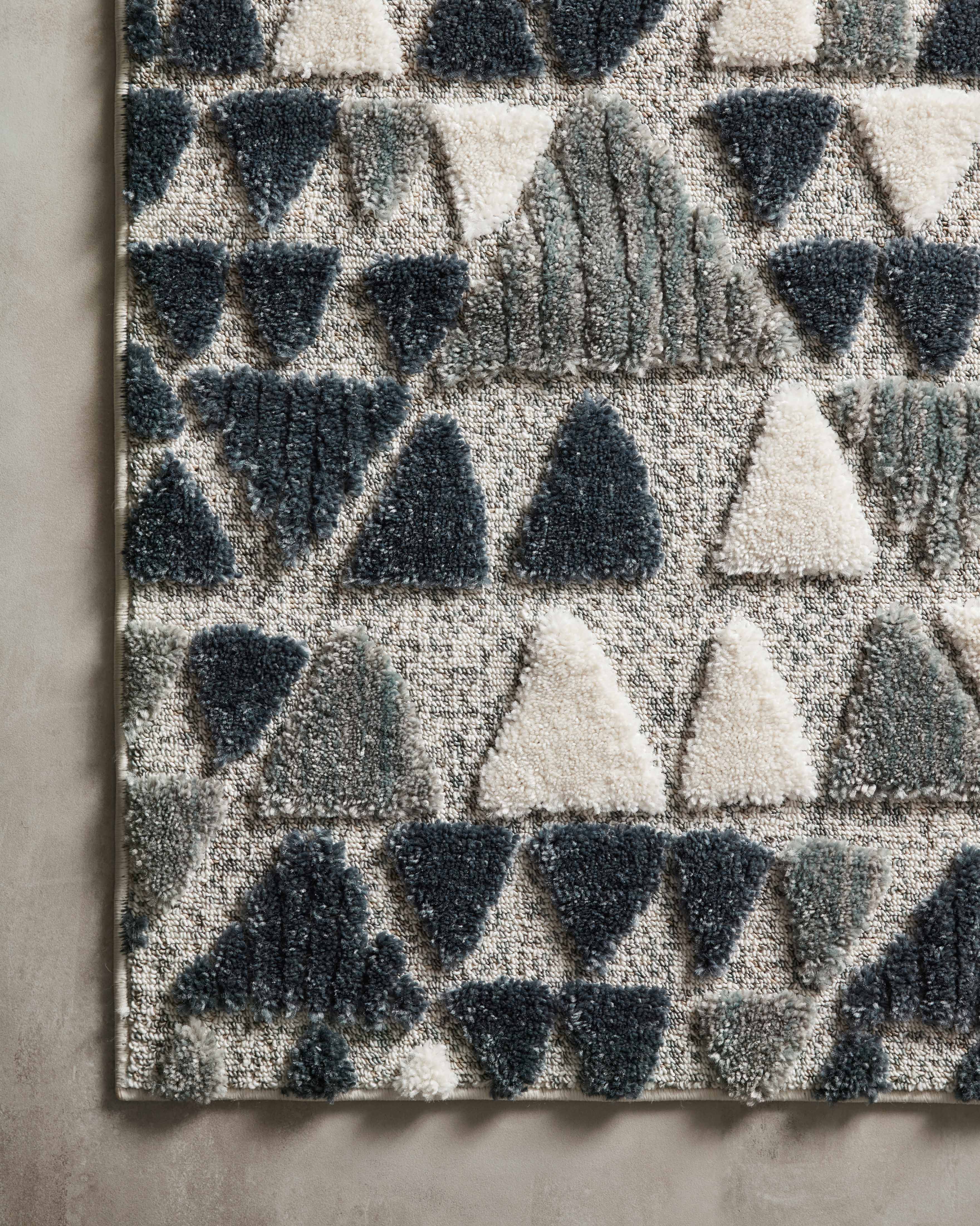 Loloi Hagen Slate / Denim Rug RUGS - synthetic Loloi
